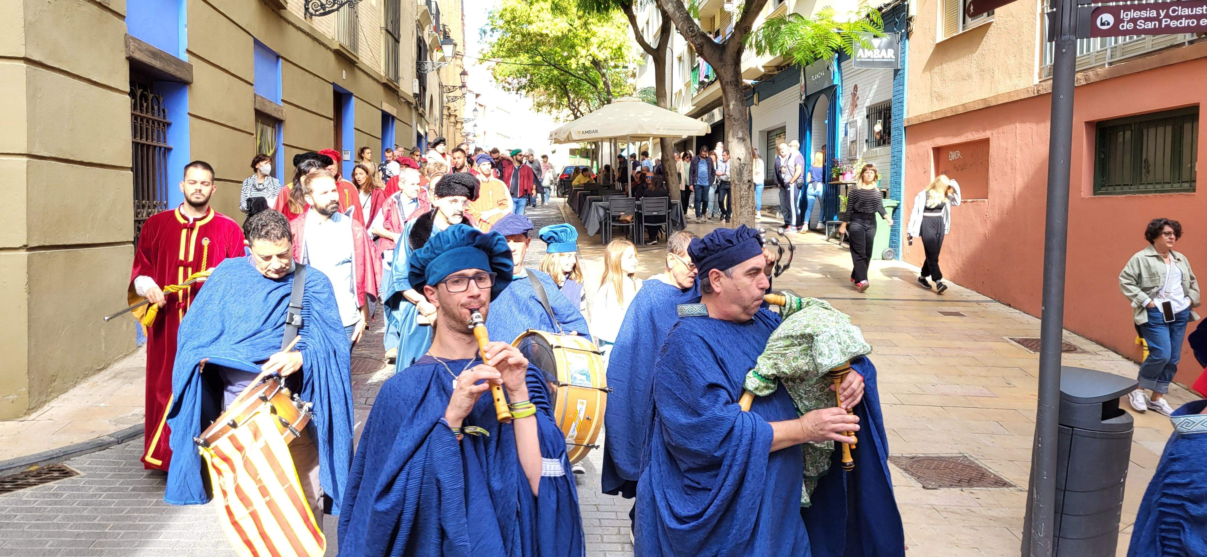 Huesca vuelve al s. XVII con la representación de la elección de los oficios. Foto: Mercedes Manterola 