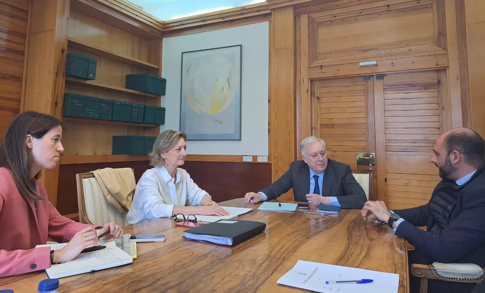 Octavio López y Fernando Torres se han reunido para abordar el Plan Aragón Más Vivienda.