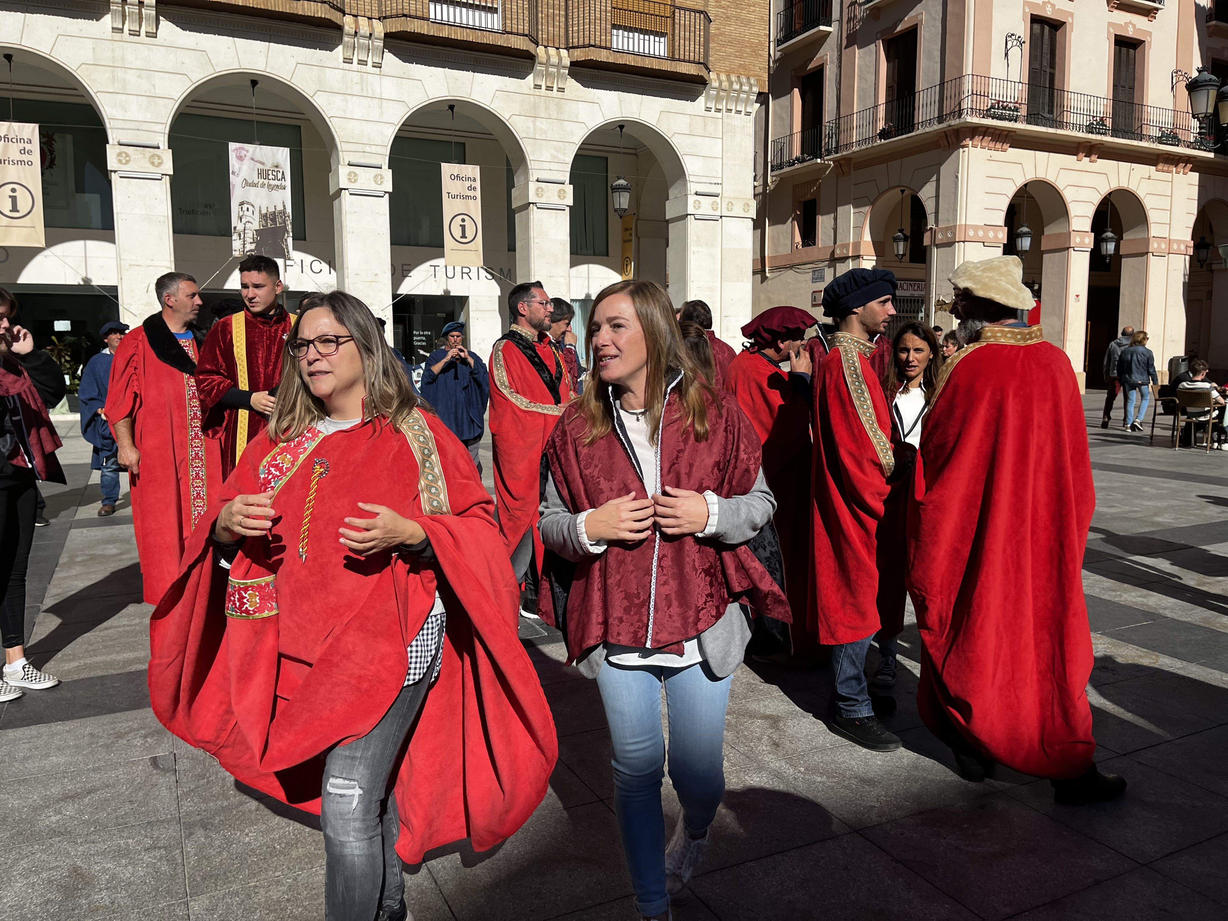 Huesca vuelve al s. XVII con la representación de la elección de los oficios. Foto: Mercedes Manterola 