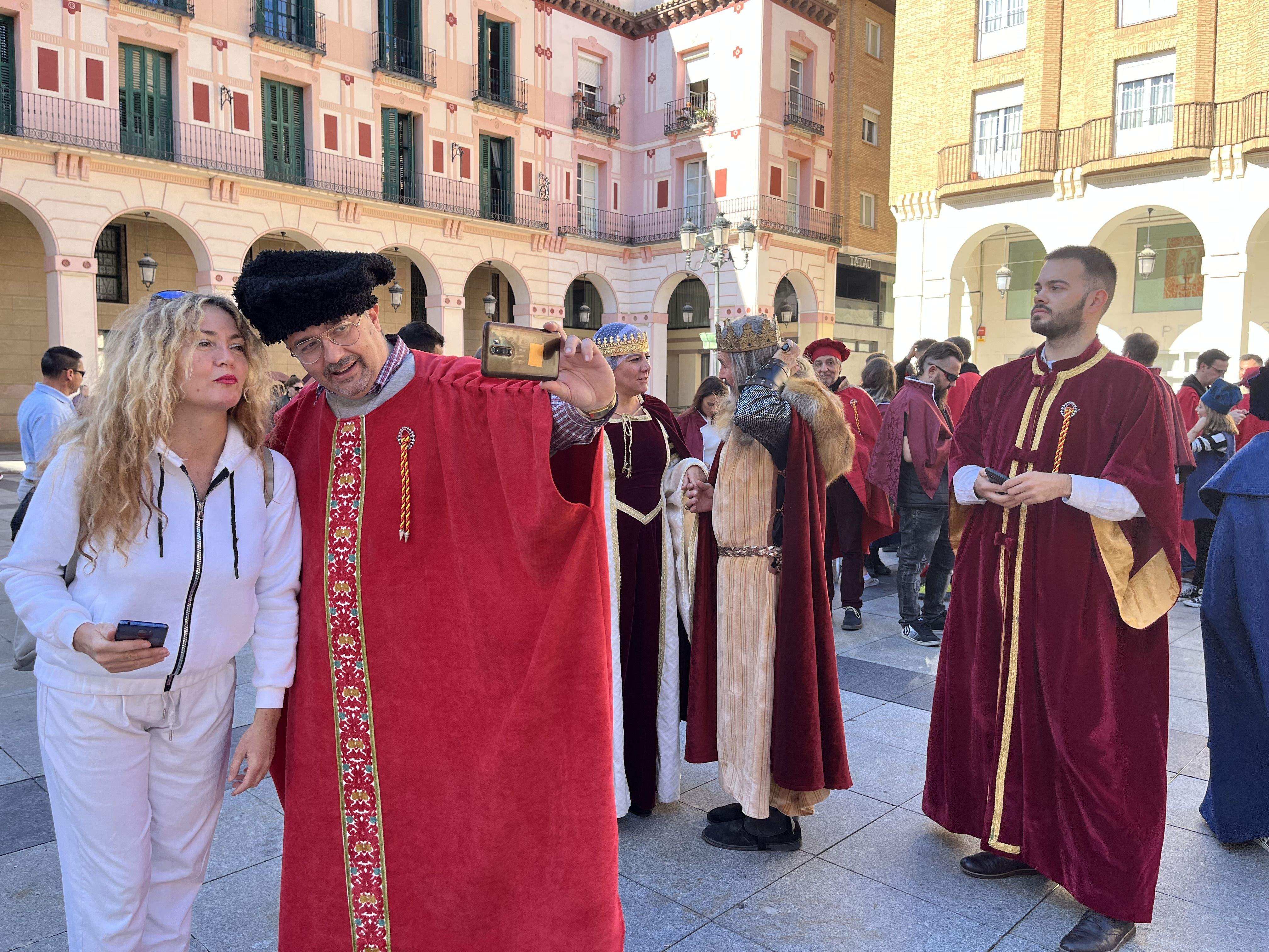 Huesca vuelve al s. XVII con la representación de la elección de los oficios. Foto: Mercedes Manterola 