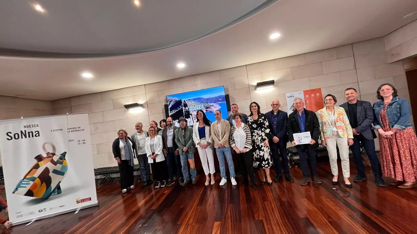 Asistentes a la presentación del festival Sonna 2024, que va a recorrer la provincia del 29 de junio al 14 de septiembre.