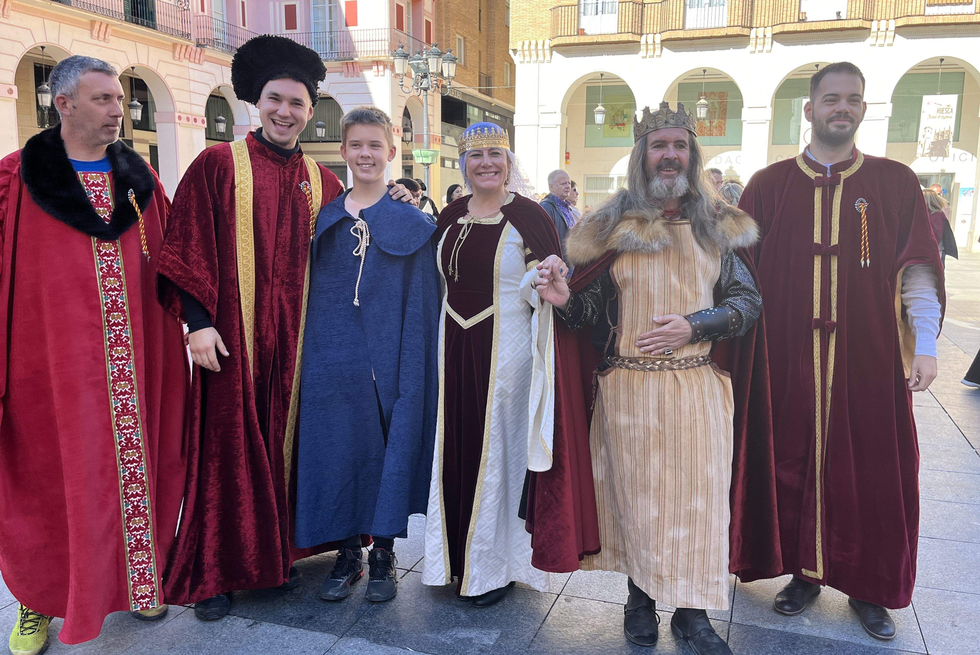 Huesca vuelve al s. XVII con la representación de la elección de los oficios. Foto: Mercedes Manterola 