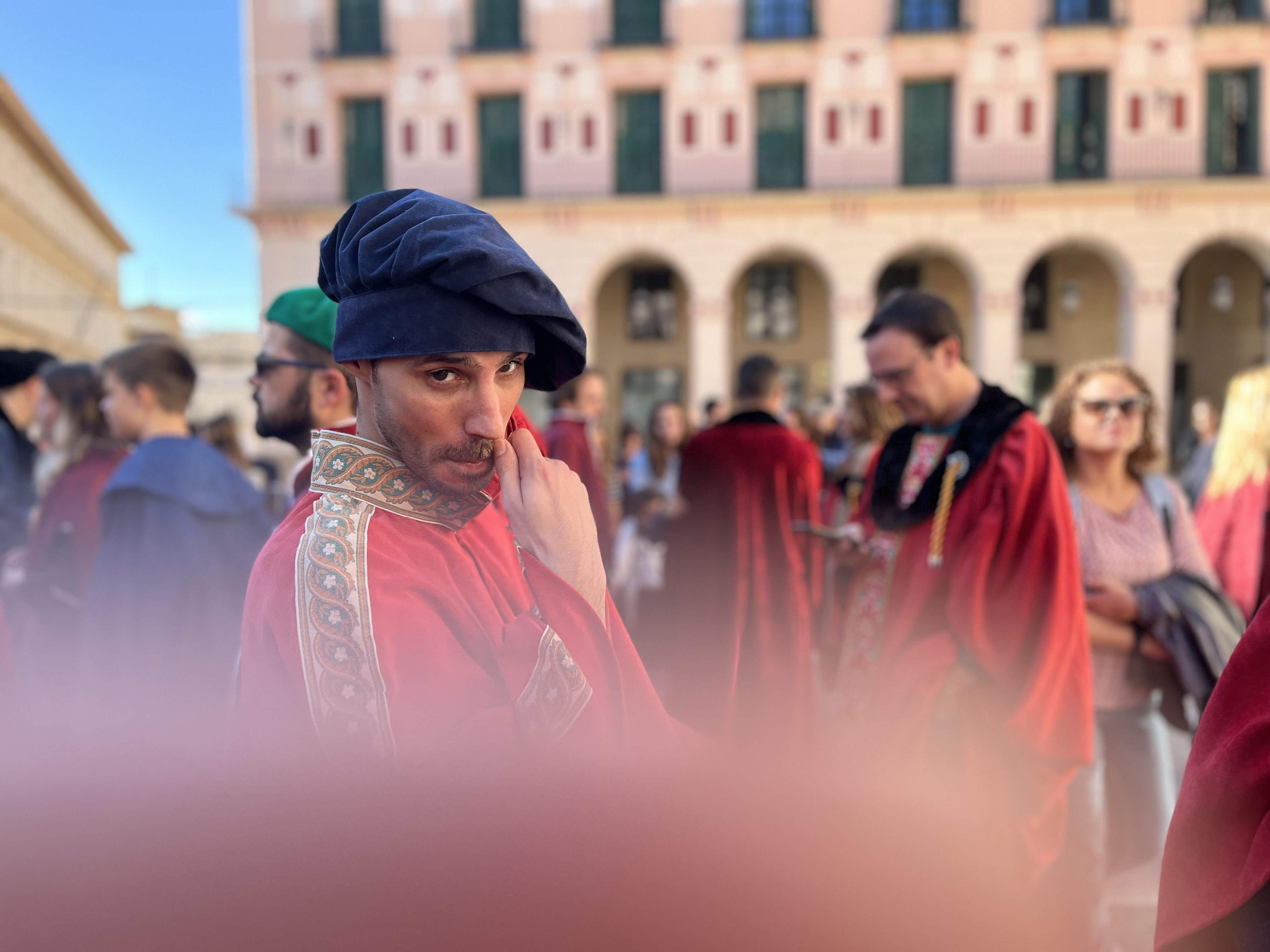 Huesca vuelve al s. XVII con la representación de la elección de los oficios. Foto: Mercedes Manterola 