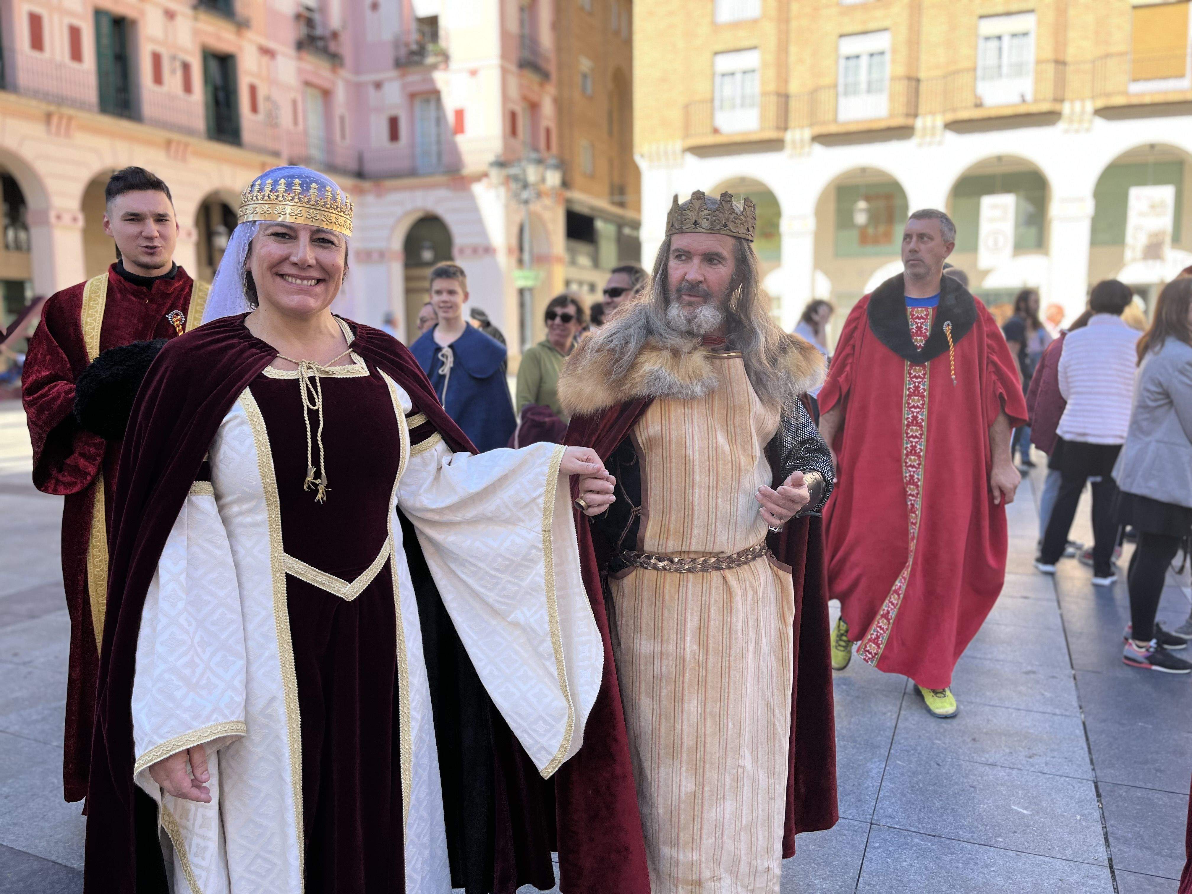 Huesca vuelve al s. XVII con la representación de la elección de los oficios. Foto: Mercedes Manterola 