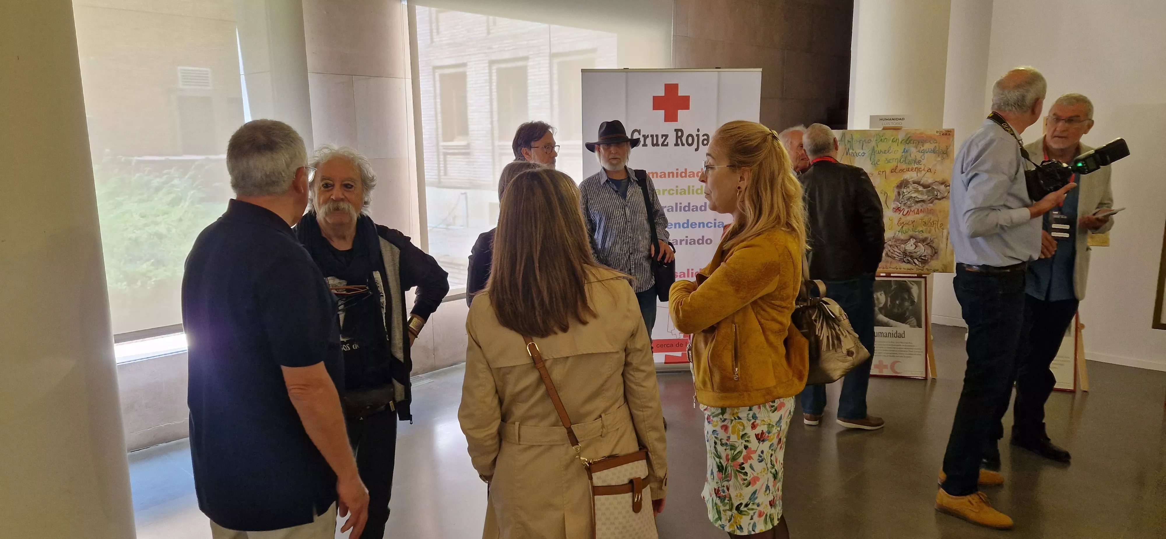 Inauguración de la exposición "Siete principios, siete miradas pictóricas". Foto Myriam Martínez