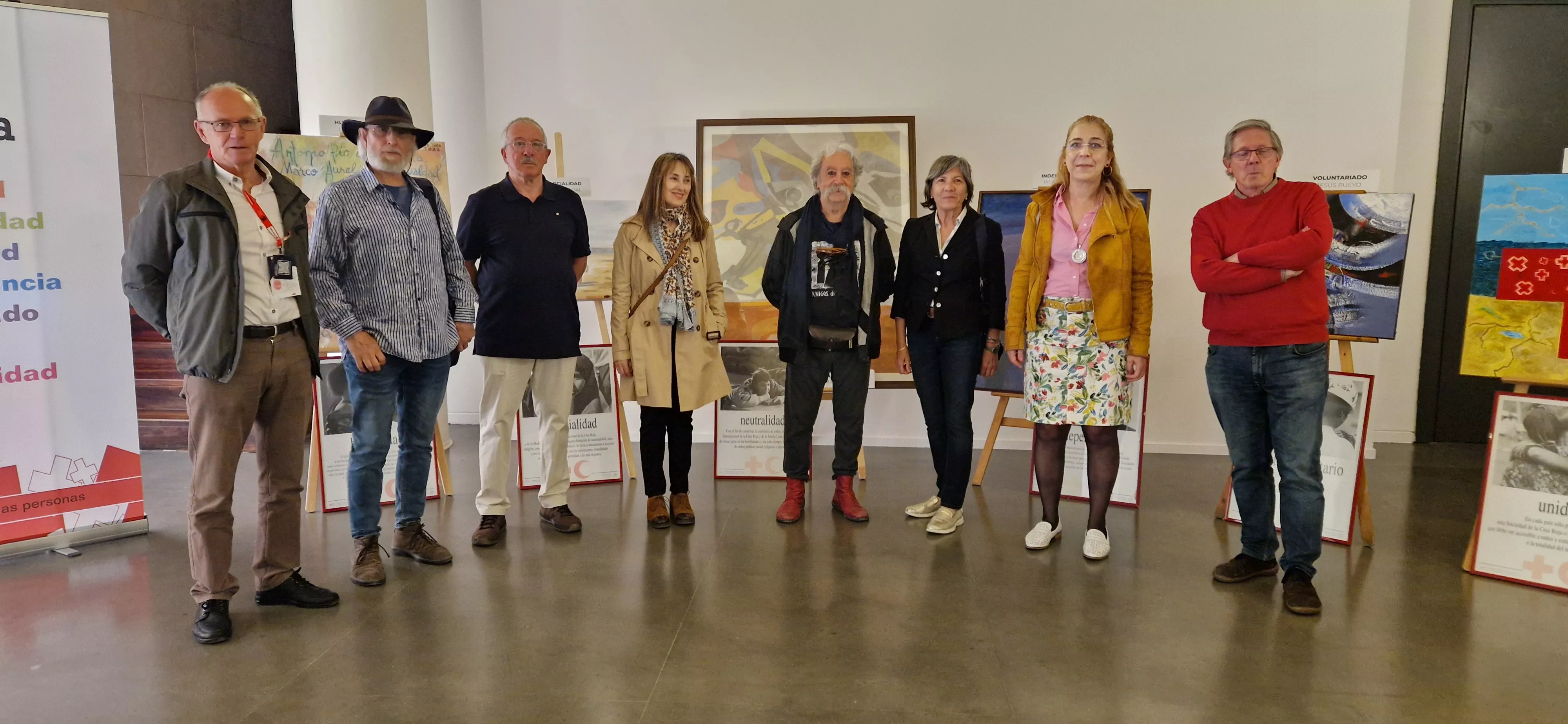 Inauguración de la exposición "Siete principios, siete miradas pictóricas". Foto Myriam Martínez