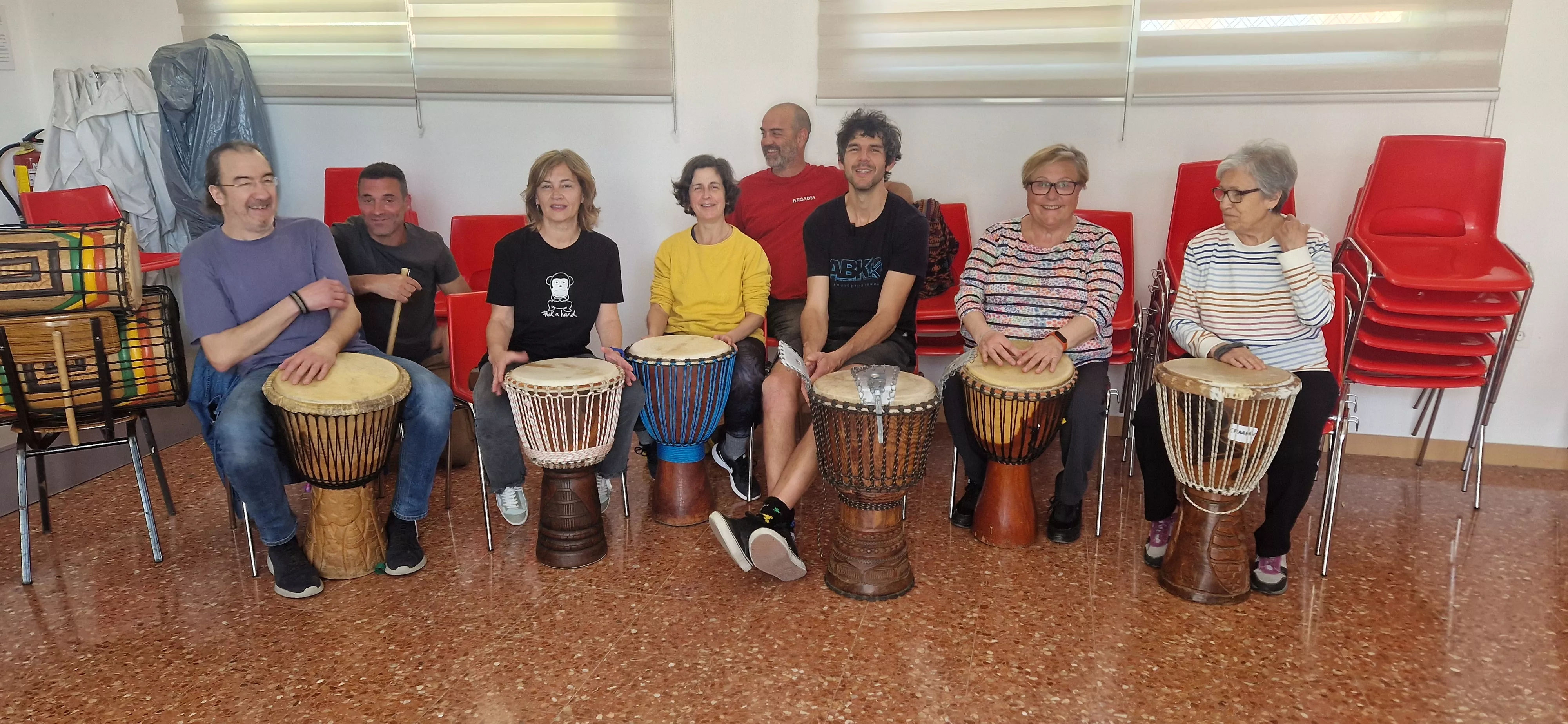 Taller de percusión. Foto Myriam Martínez 