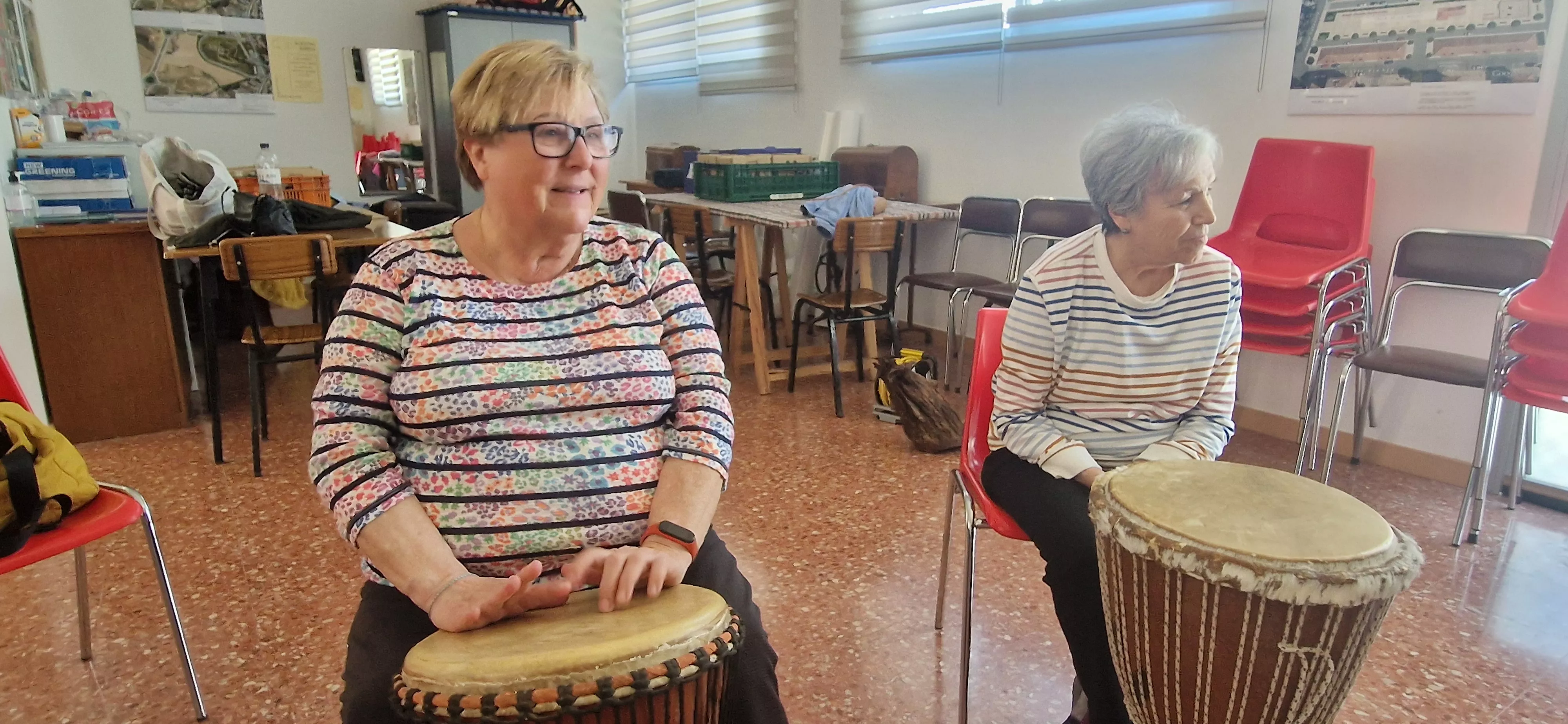 Taller de percusión. Foto Myriam Martínez 