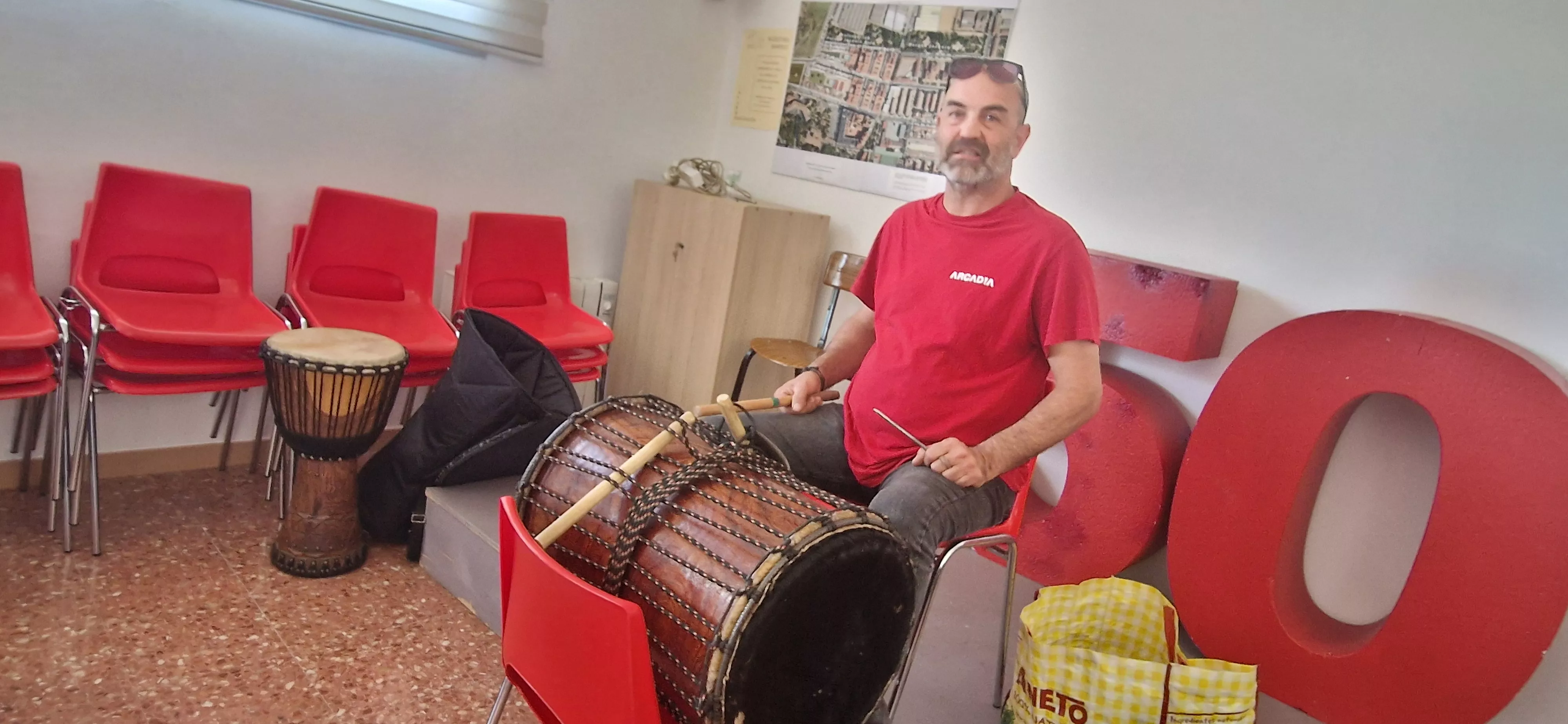 Taller de percusión. Foto Myriam Martínez 