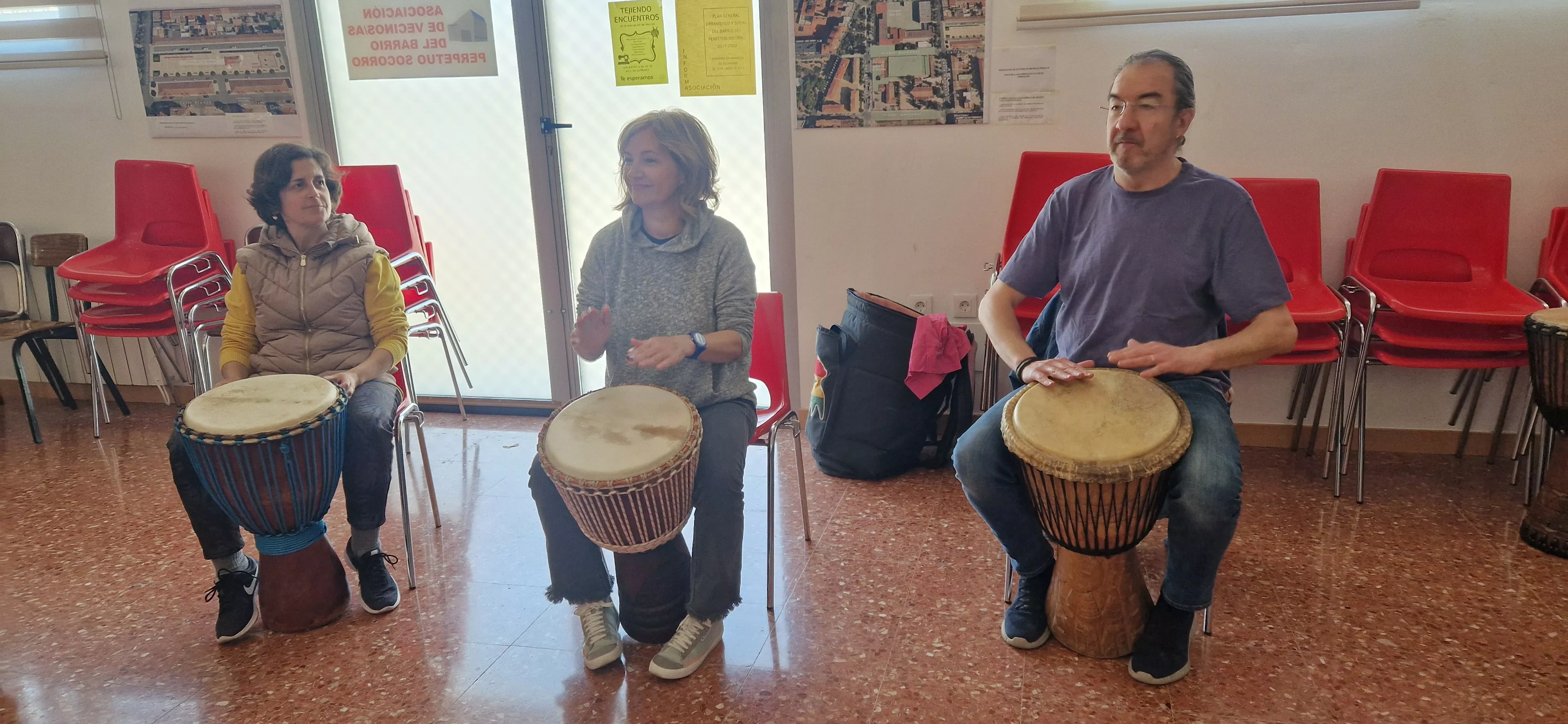 Taller de percusión. Foto Myriam Martínez 
