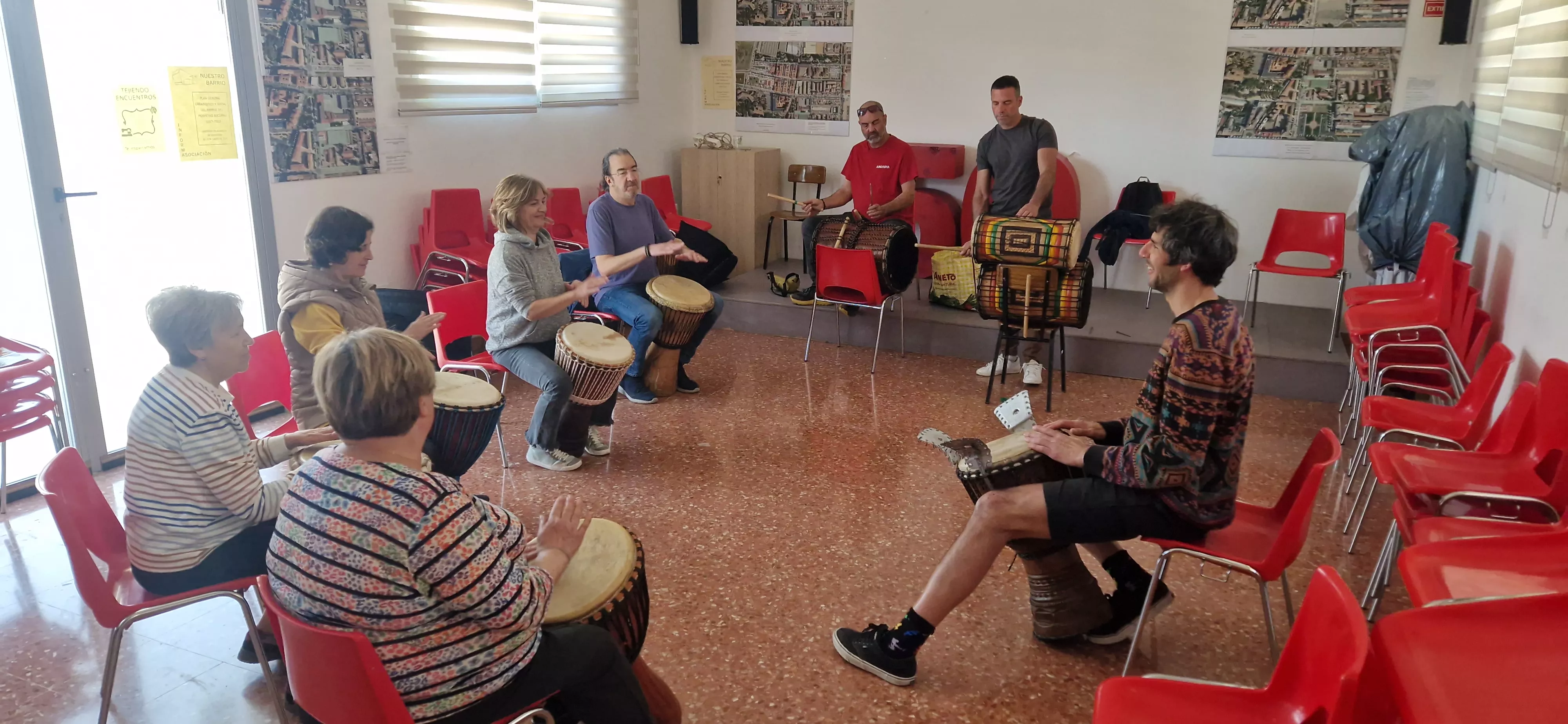 Taller de percusión. Foto Myriam Martínez 