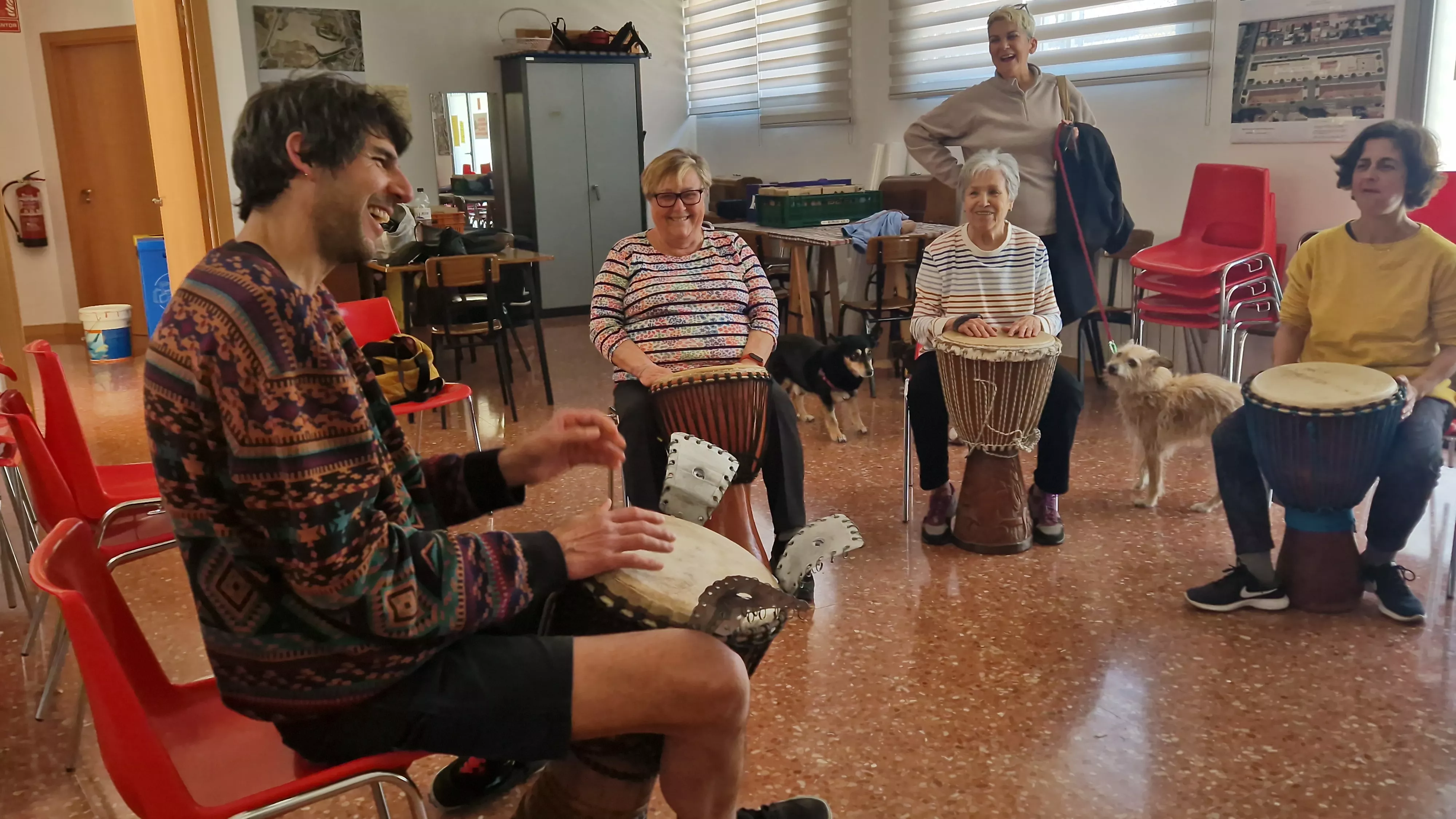 Taller de percusión. Foto Myriam Martínez 