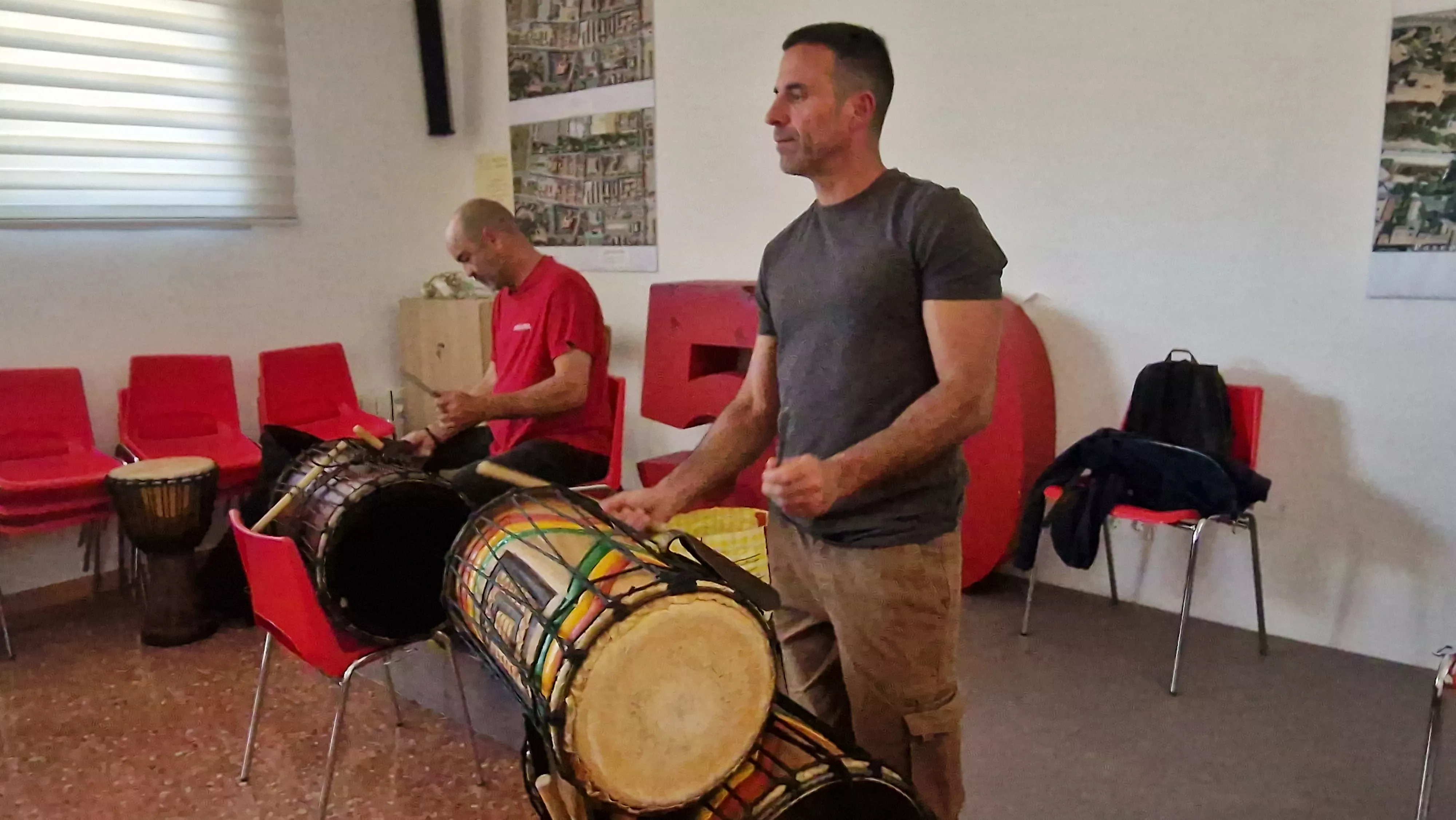 Taller de percusión. Foto Myriam Martínez 