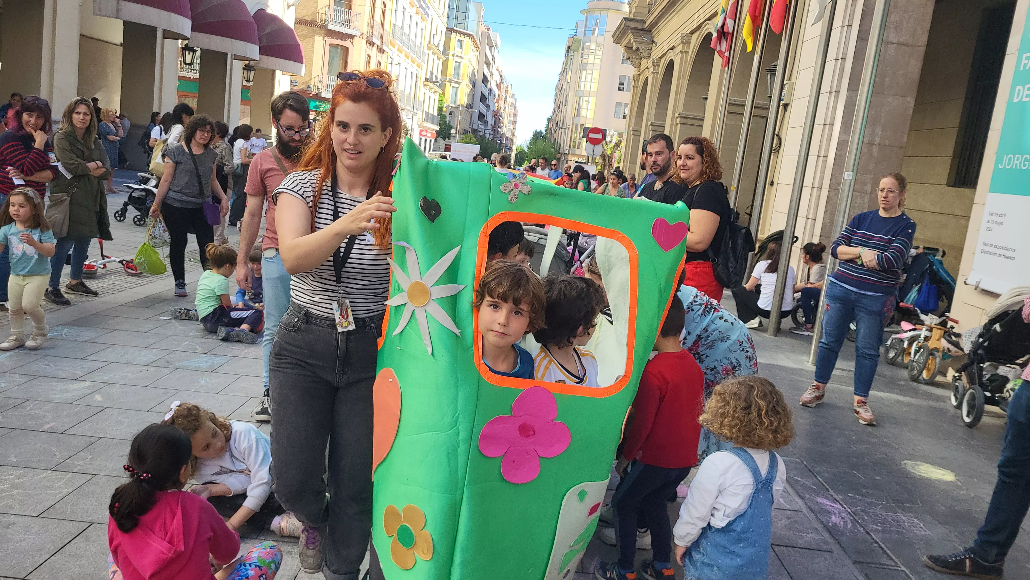 Celebración en Huesca del Día del Juego en la Calle. Foto Mercedes Manterola