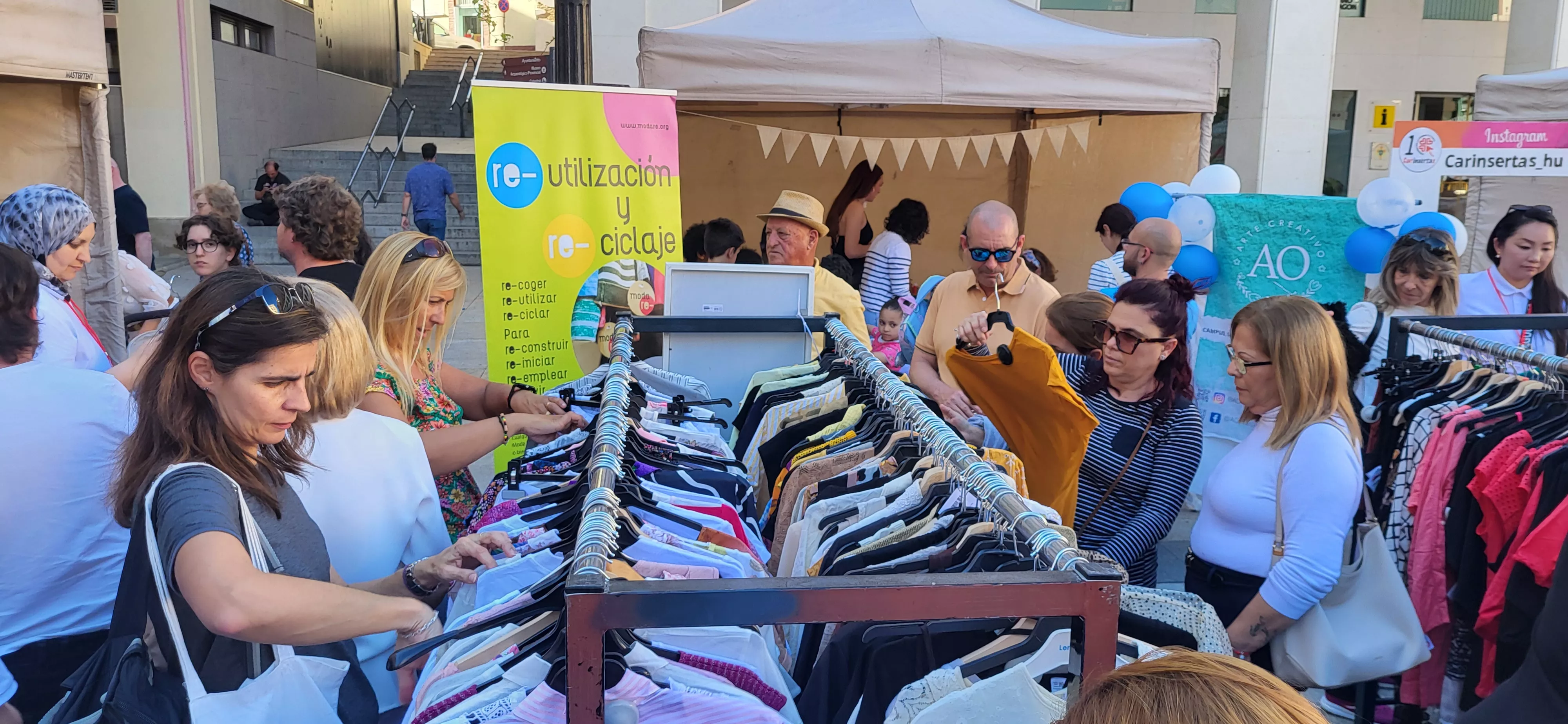  Festival de Moda Re- en la plaza López Allué de Huesca. Foto Mercedes Manterola