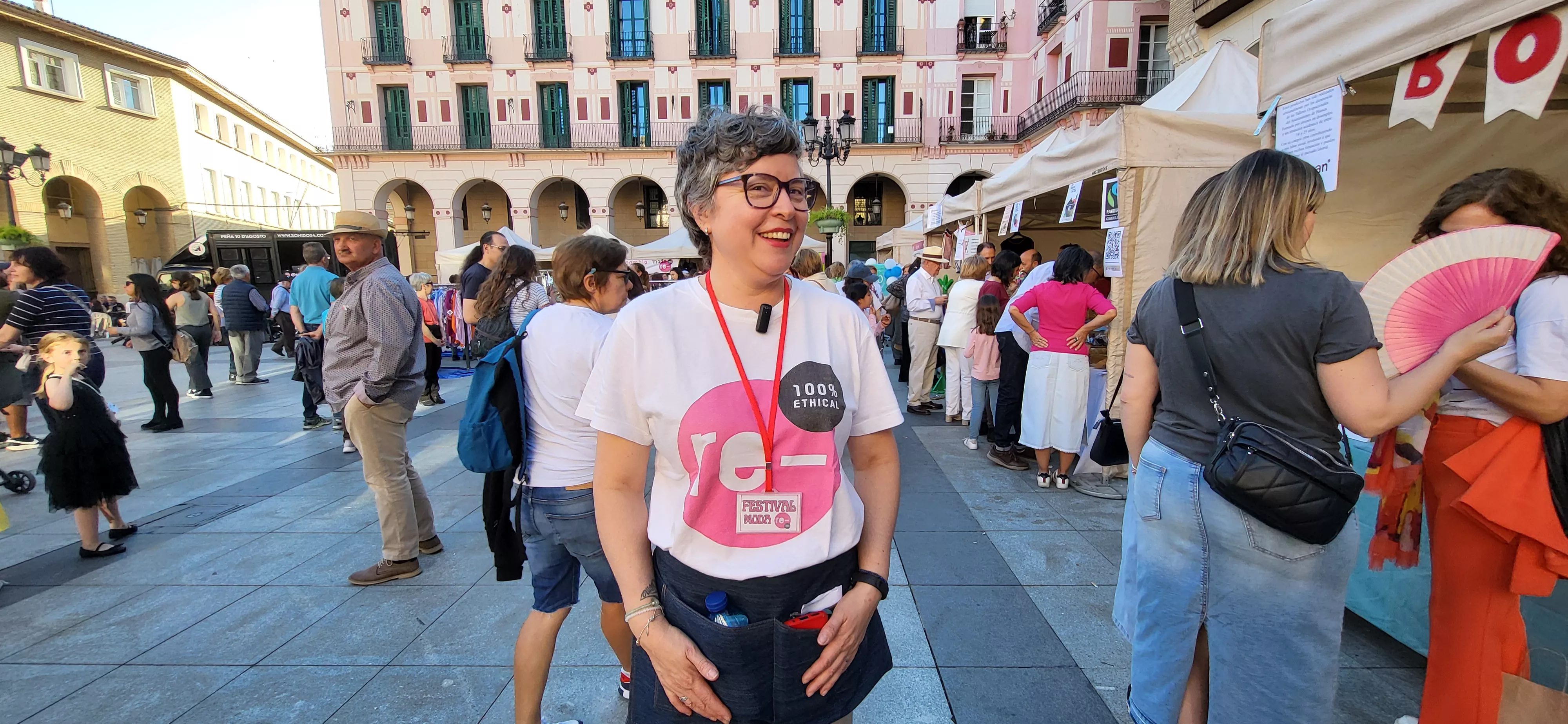  Festival de Moda Re- en la plaza López Allué de Huesca. Foto Mercedes Manterola