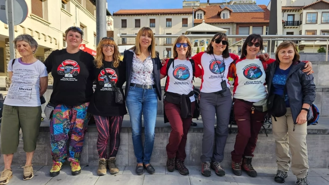 Berta Fernández ha recibido a los integrantes de la Marcha. Berta Fernández ha recibido a los integrantes de la Marcha.