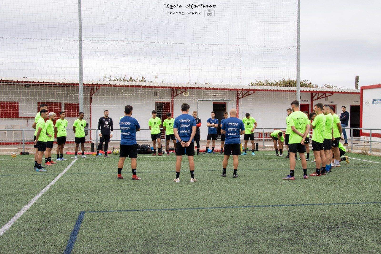 Imagen de unos de los entrenamientos a las órdenes de Dani Martínez. Foto: Lucía Martínez