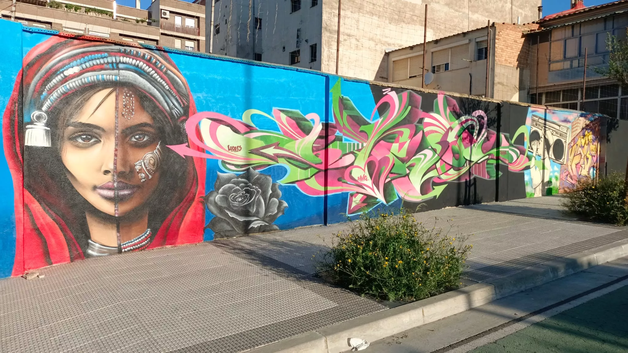 Espectacular mural pintado en este segundo Barroifest.