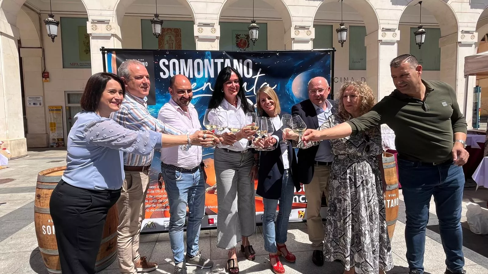 Huesca acoge el tour de la Ruta del Vino Somontano. Foto Mercedes Manterola