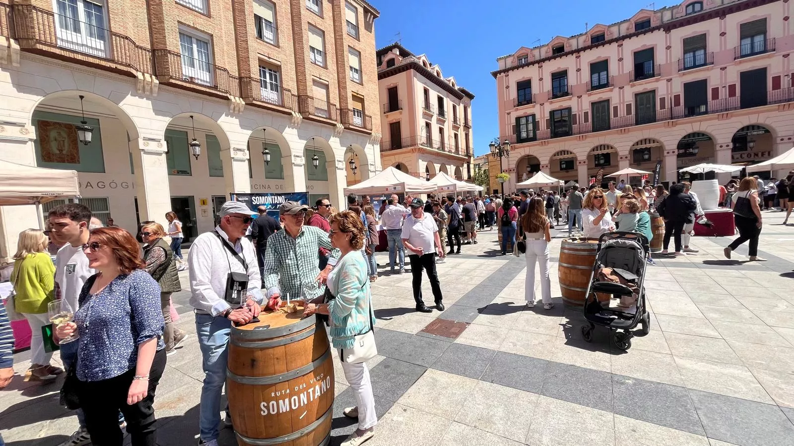 Huesca acoge el tour de la Ruta del Vino Somontano. Foto Mercedes Manterola