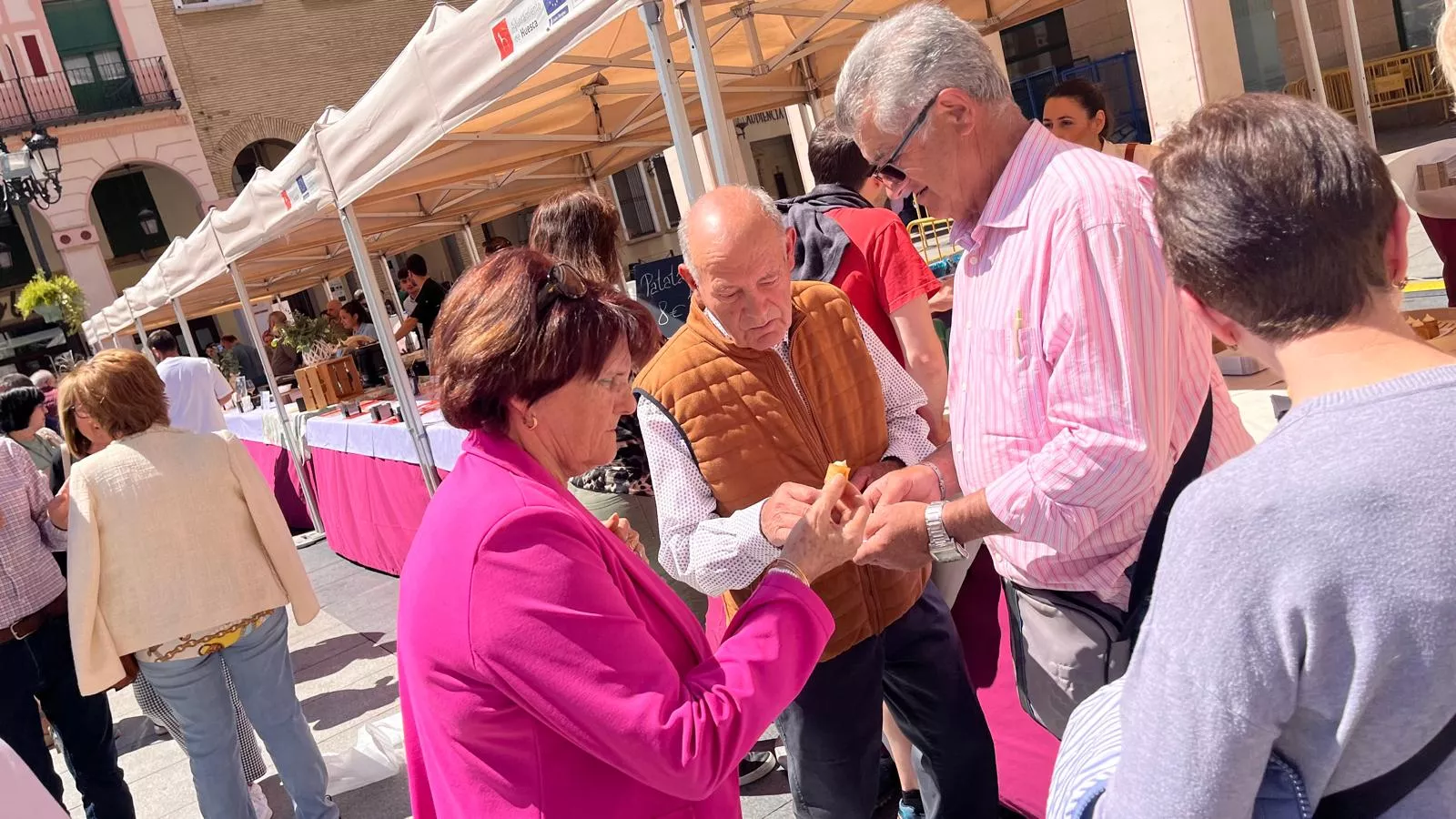 Huesca acoge el tour de la Ruta del Vino Somontano. Foto Mercedes Manterola