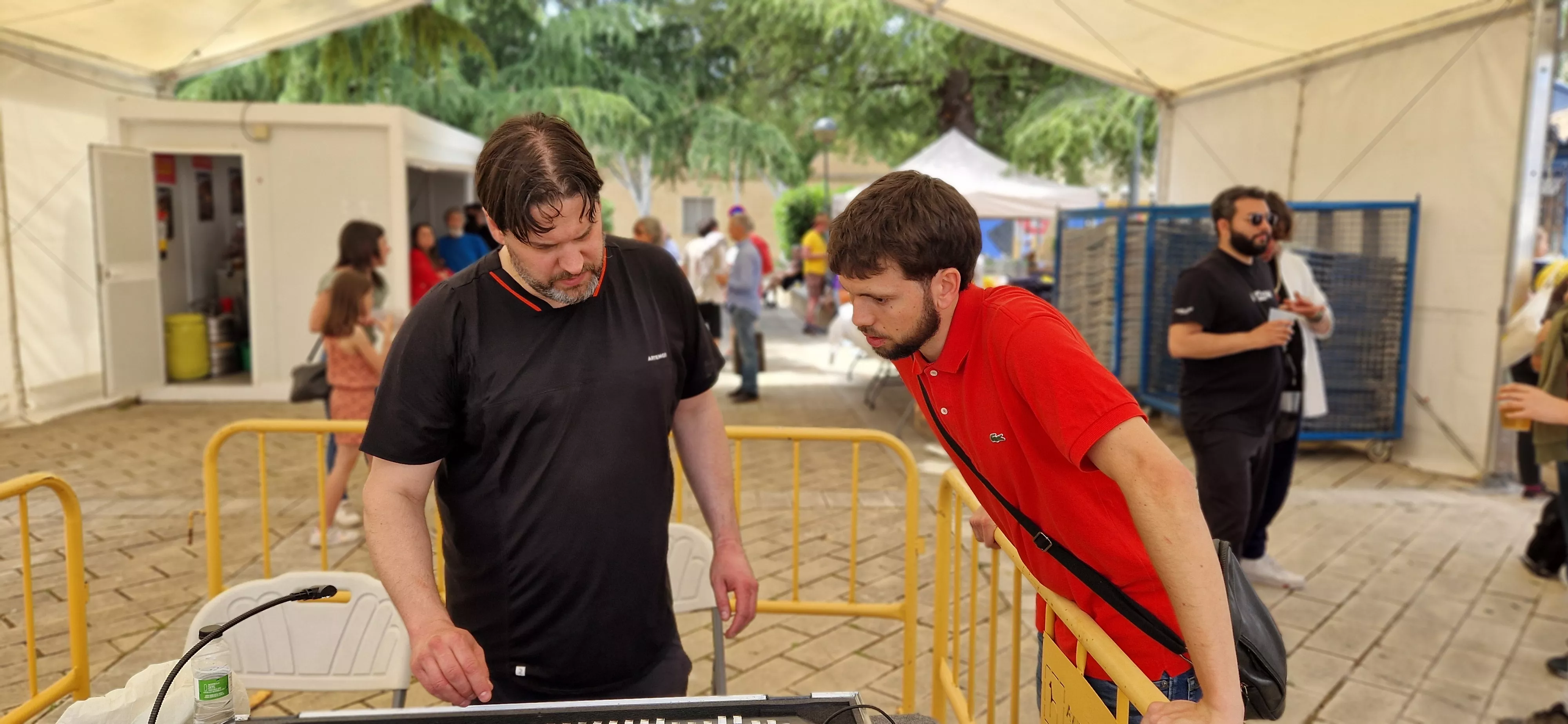 Pruebas de sonido. Foto Myriam Martínez