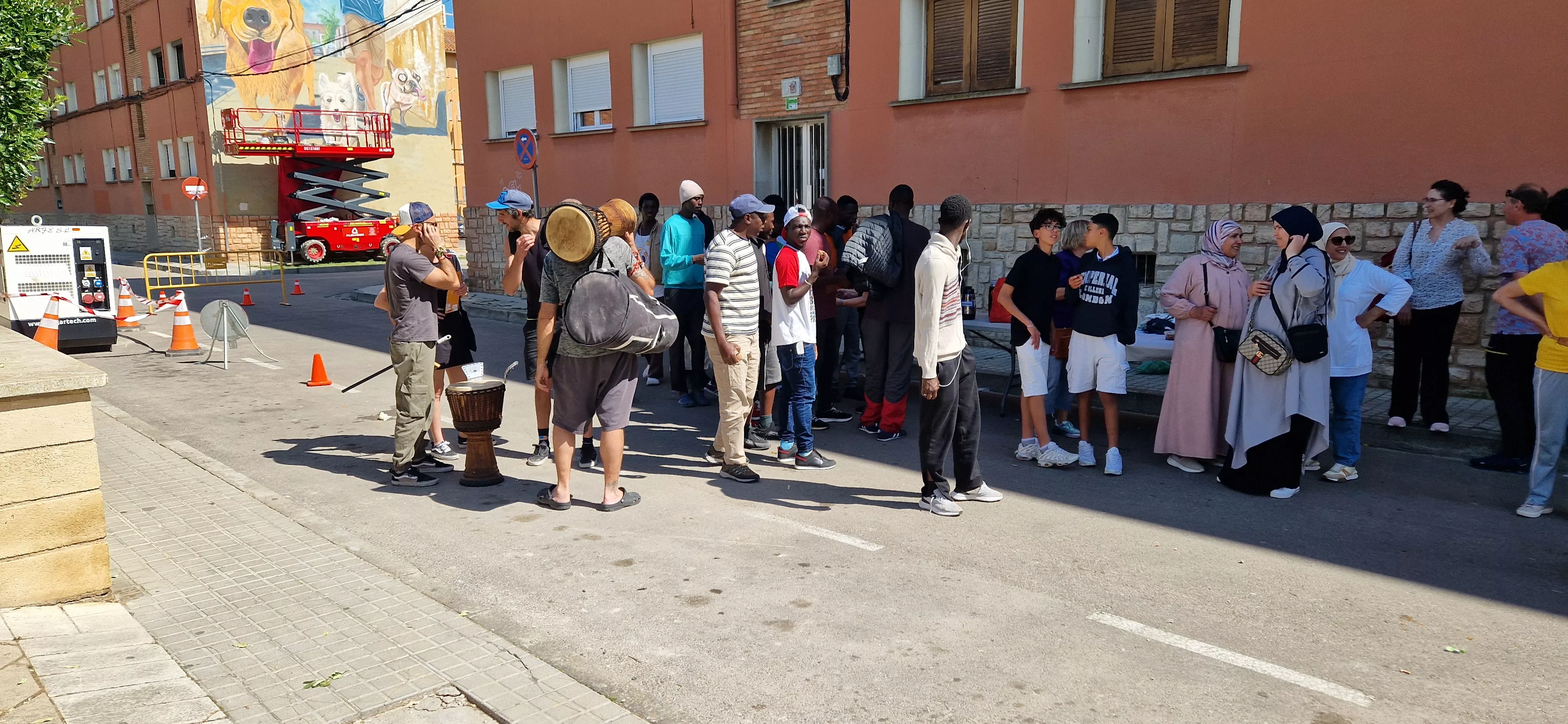 Comida popular de Barriofest 2024. Foto Myriam Martínez