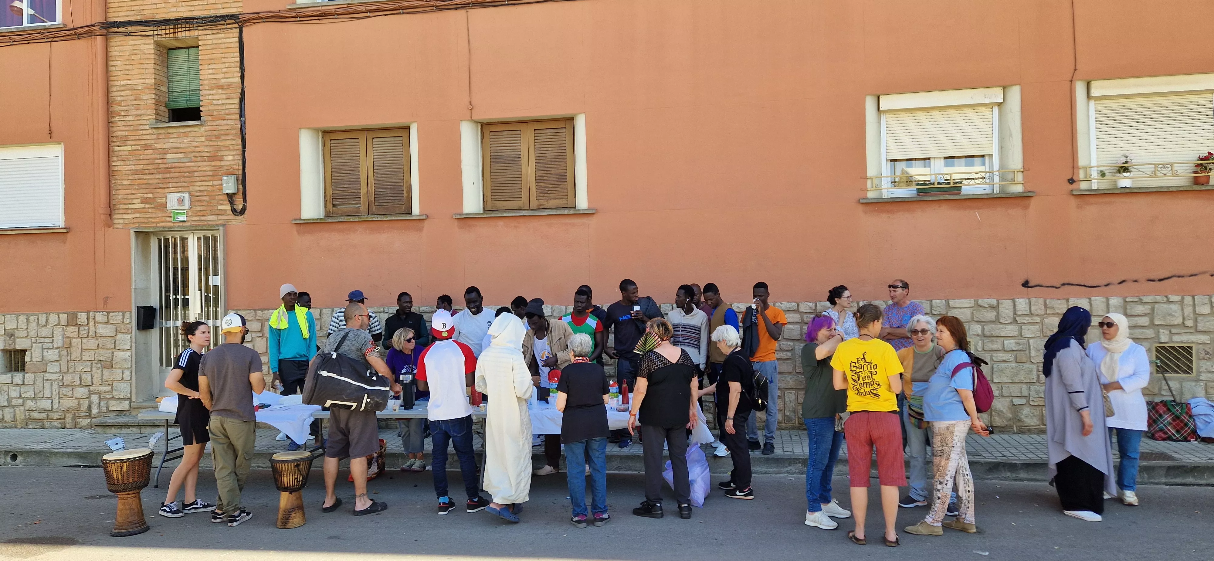 Comida popular de Barriofest 2024. Foto Myriam Martínez