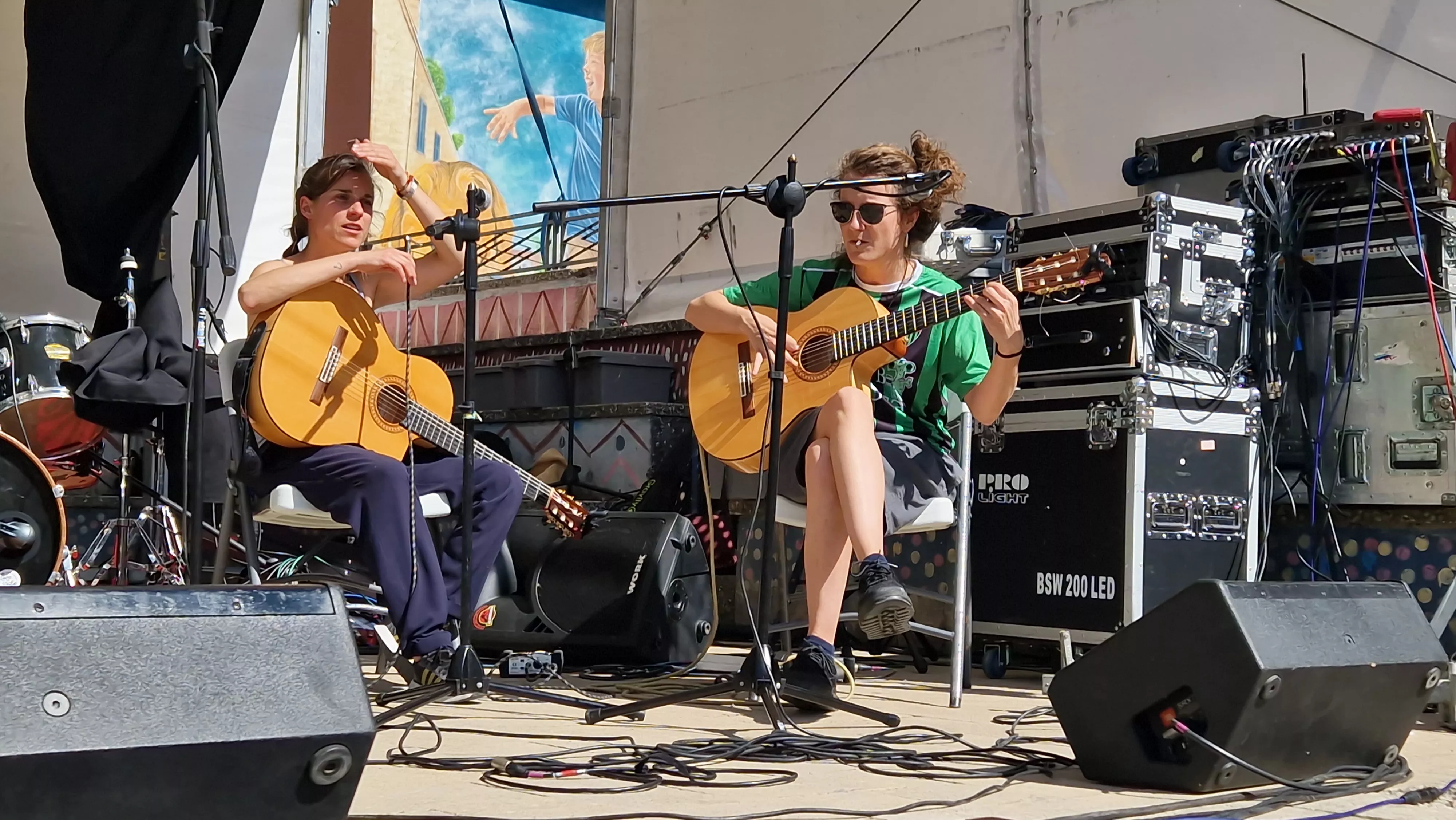 Pruebas de sonido. Foto Myriam Martínez