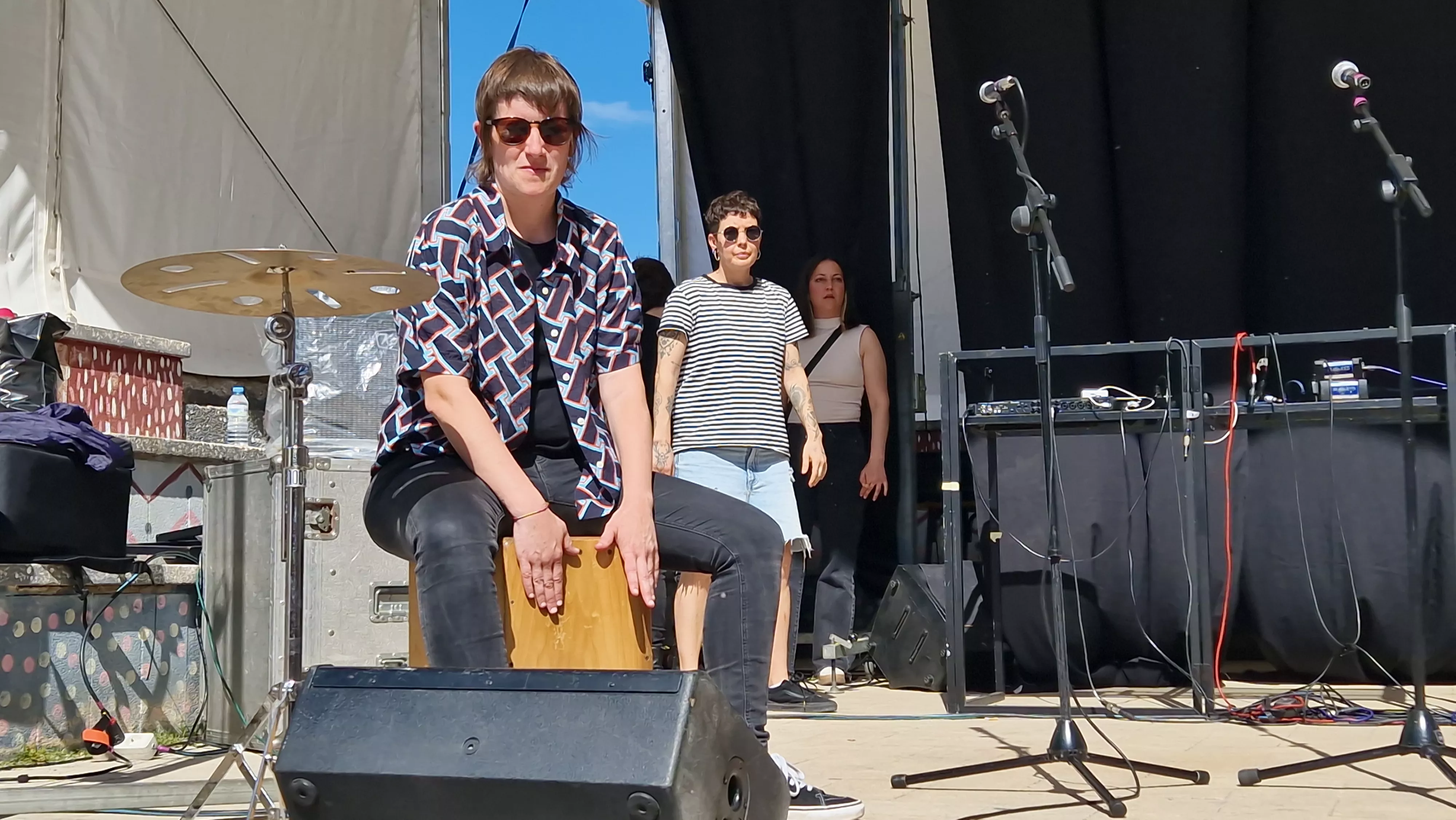 Pruebas de sonido. Foto Myriam Martínez