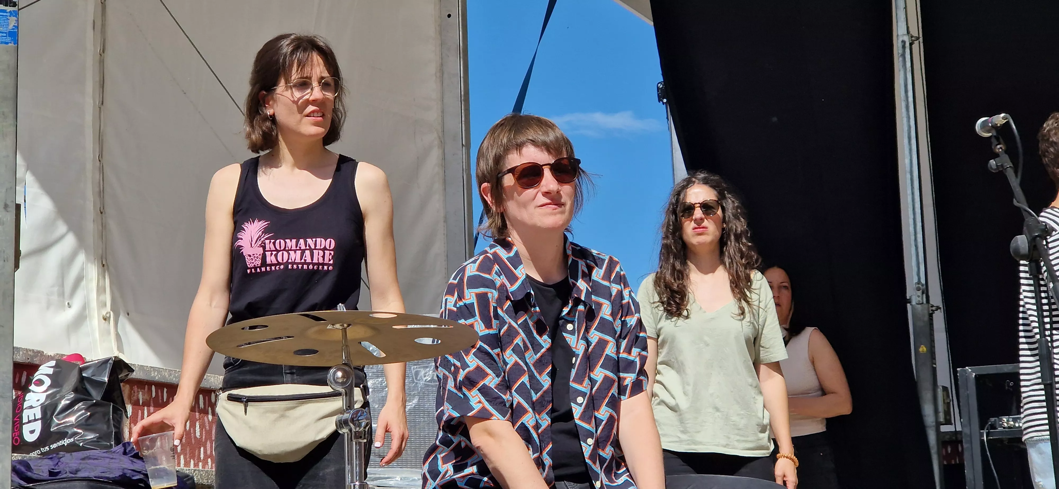 Pruebas de sonido. Foto Myriam Martínez