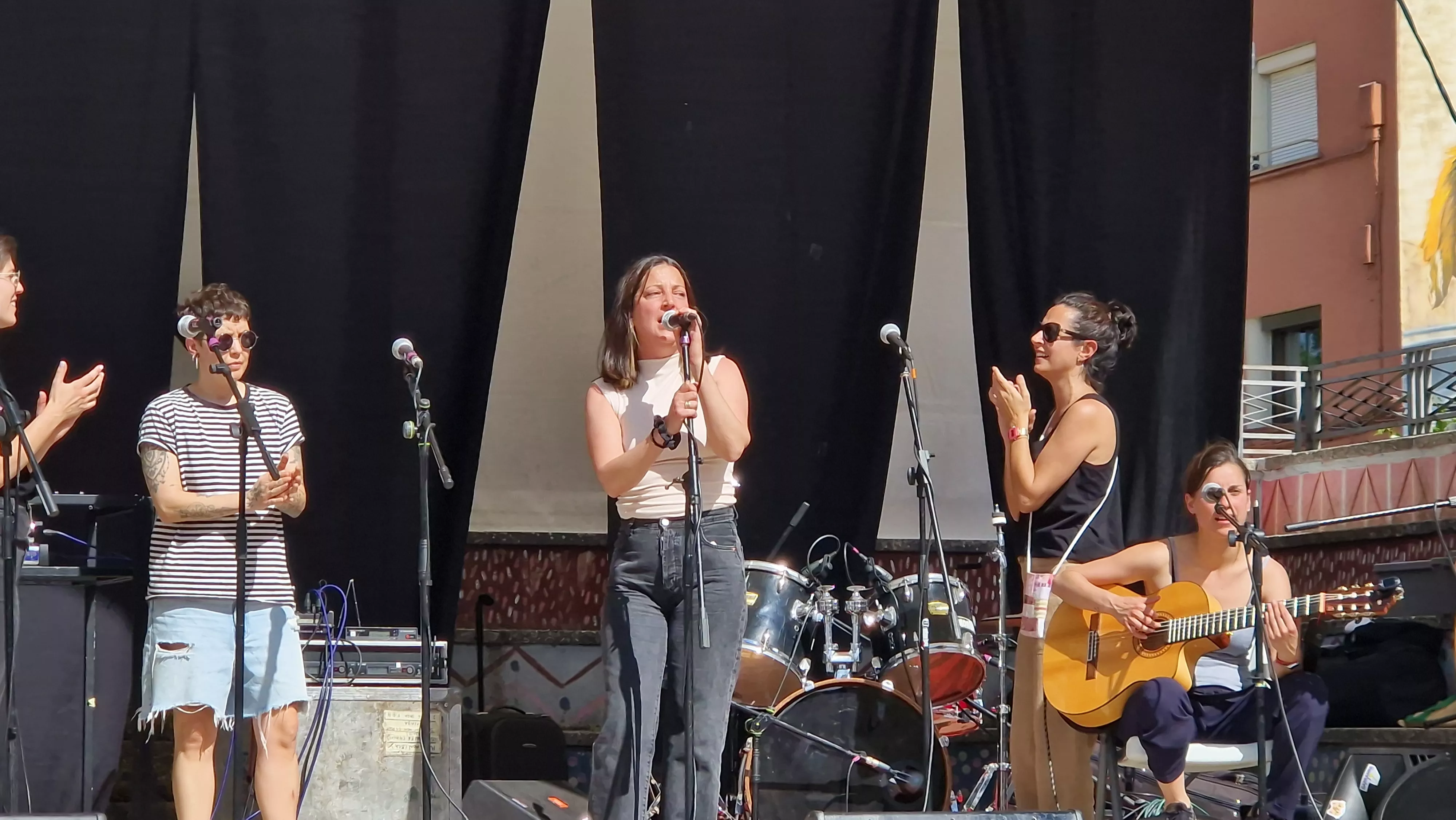 Pruebas de sonido. Foto Myriam Martínez