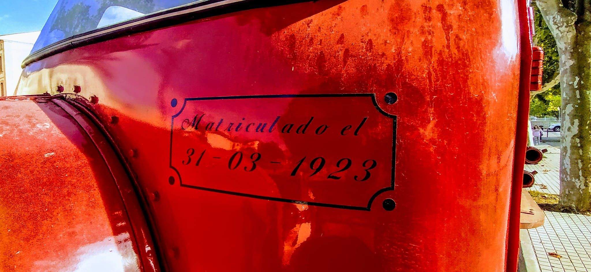 Camión De Dion Bouton, HU 343, matriculado el 31 de marzo de 1923. Foto Joaquín Santafé