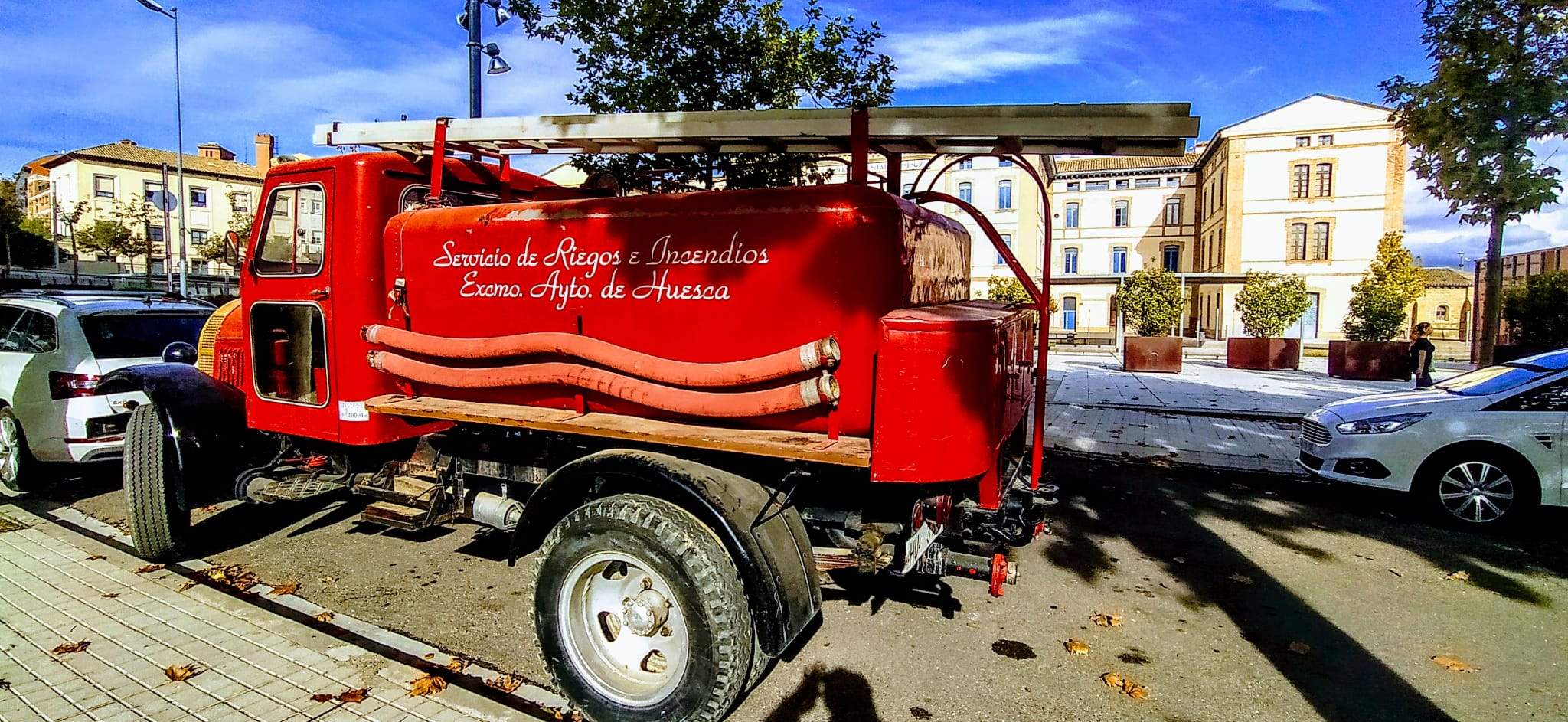 Camión De Dion Bouton, HU 343, matriculado el 31 de marzo de 1923. Foto Joaquín Santafé
