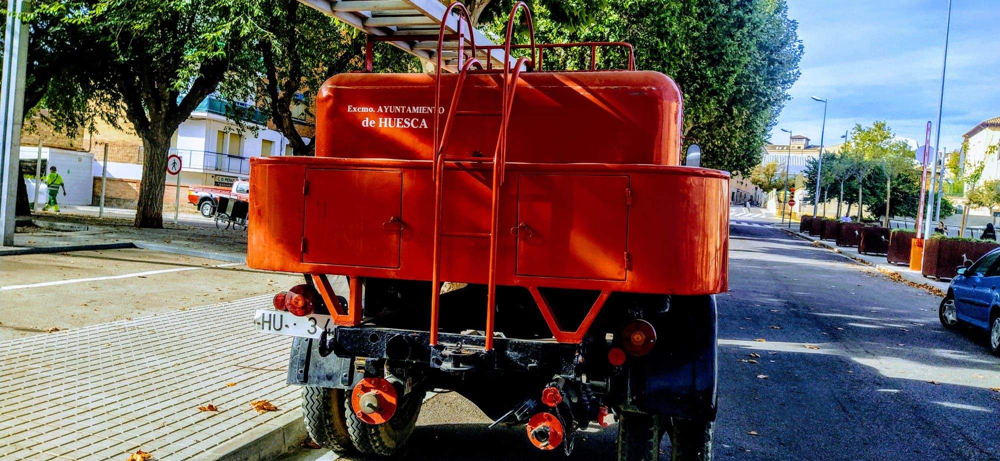 Camión De Dion Bouton, HU 343, matriculado el 31 de marzo de 1923. Foto Joaquín Santafé