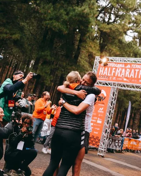 Dani Osanz, llegada a meta 