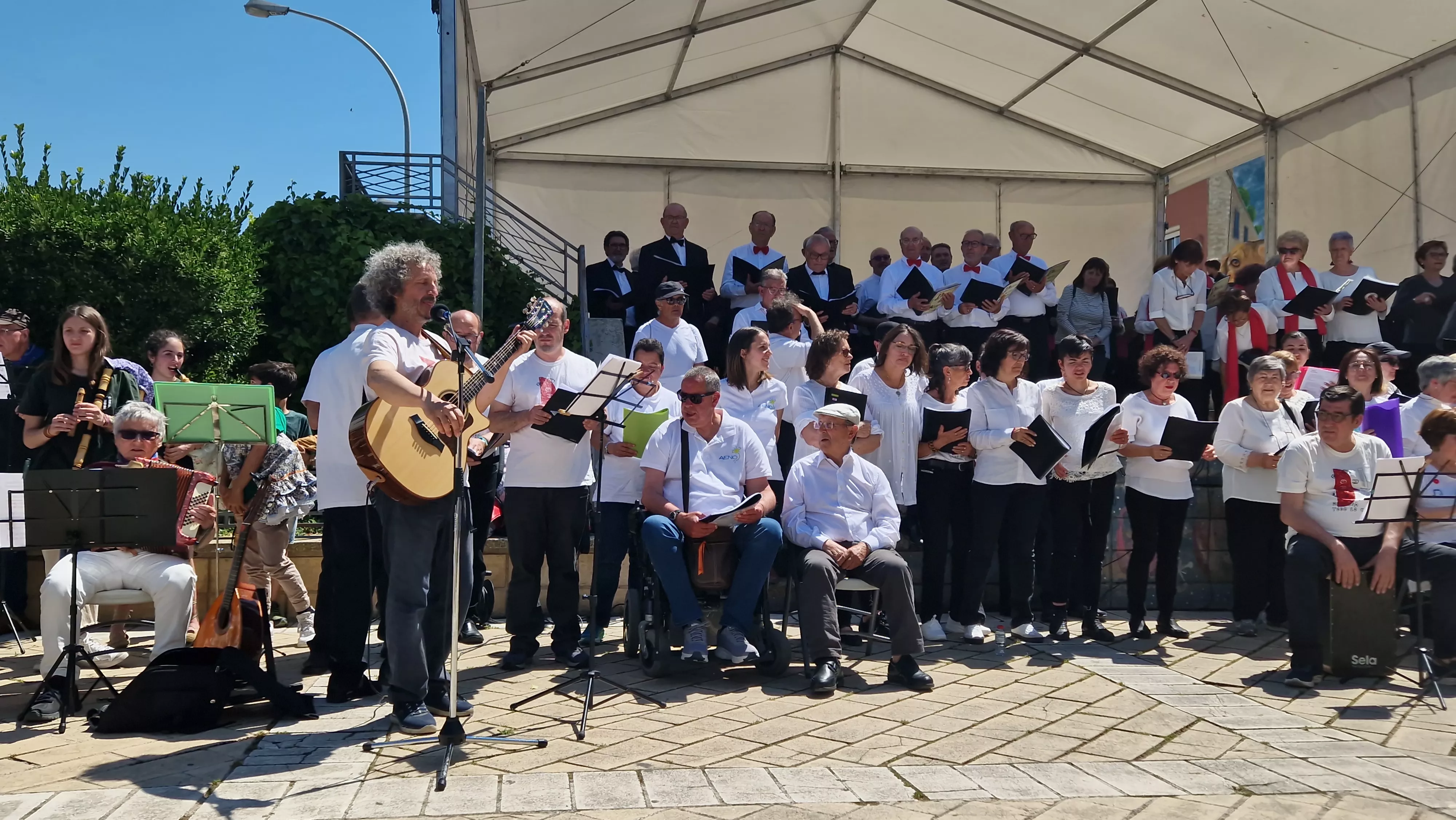 Concierto multicoral en Barriofest 2024. Foto Myriam Martínez