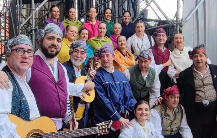 Actuación de Toño Julve y Susana Raya en Madrid.