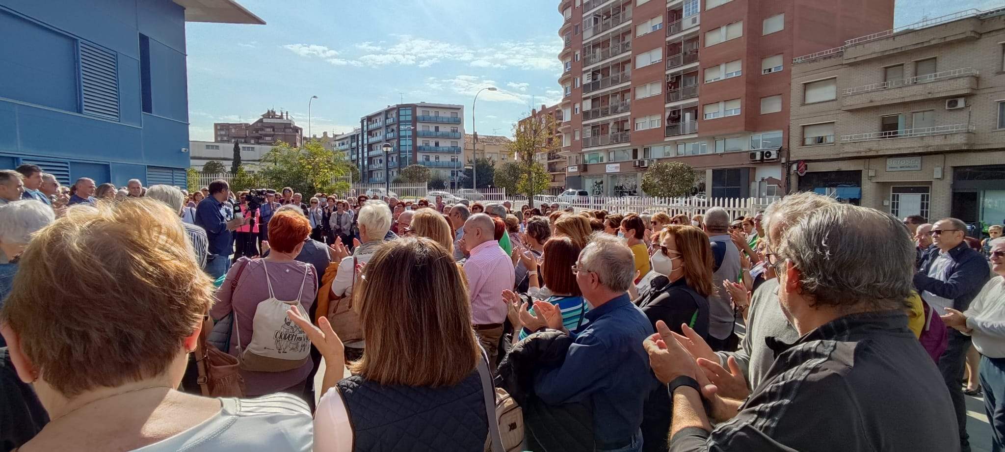Concentración en Fraga en apoyo al sector sanitario 