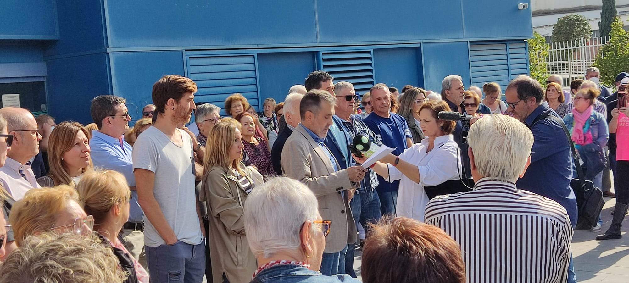 Concentración en Fraga en apoyo al sector sanitario 