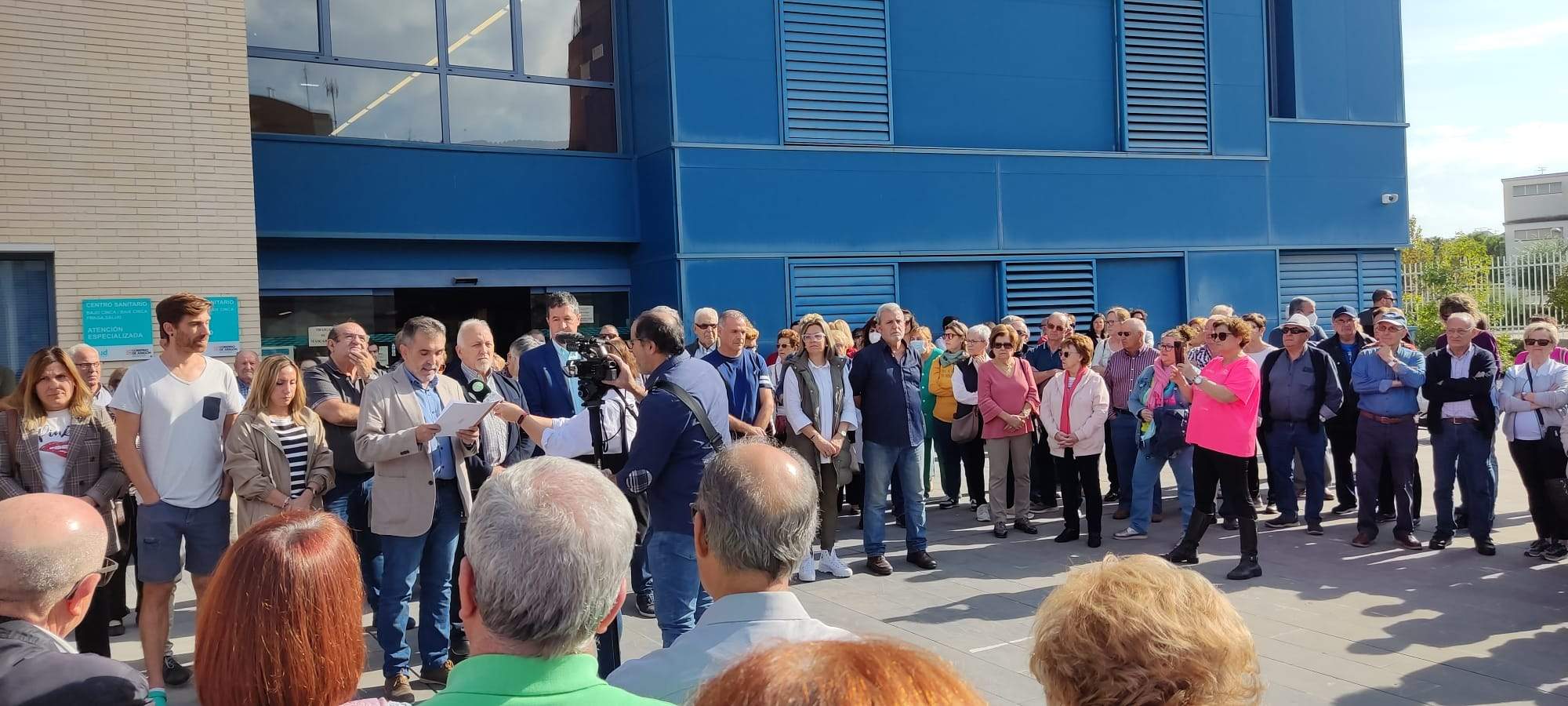 Concentración en Fraga en apoyo al sector sanitario 