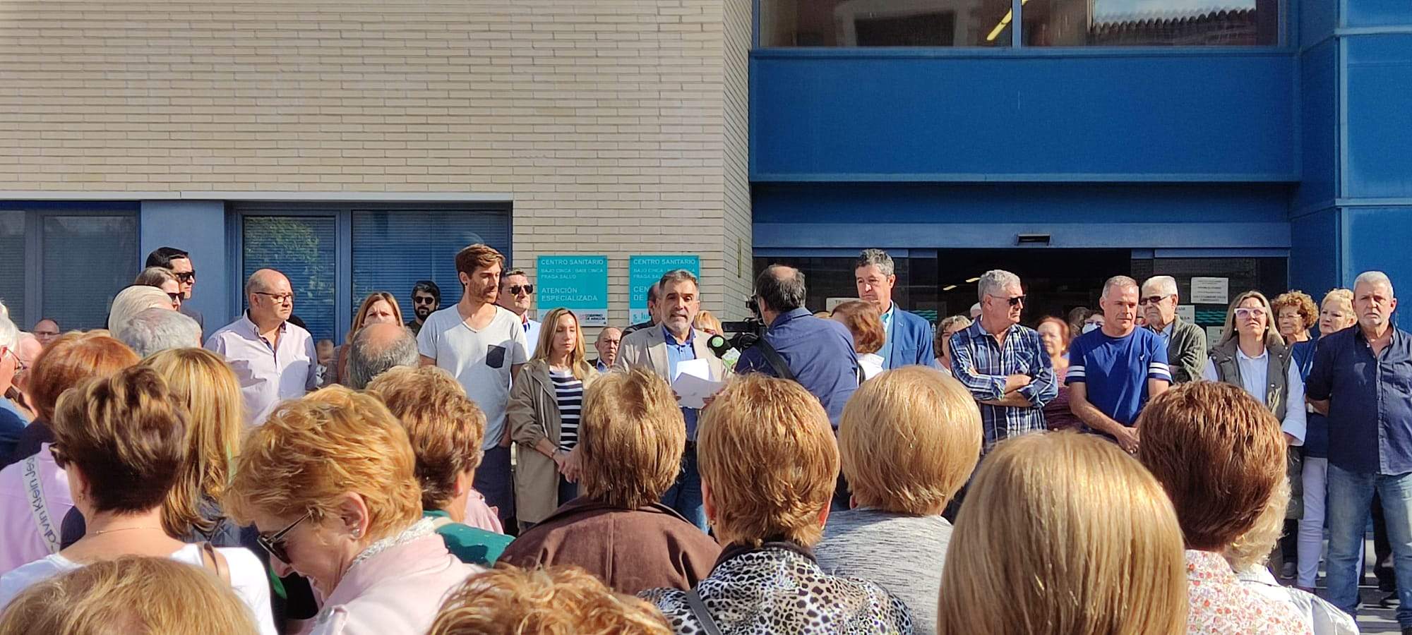 Concentración en Fraga en apoyo al sector sanitario 