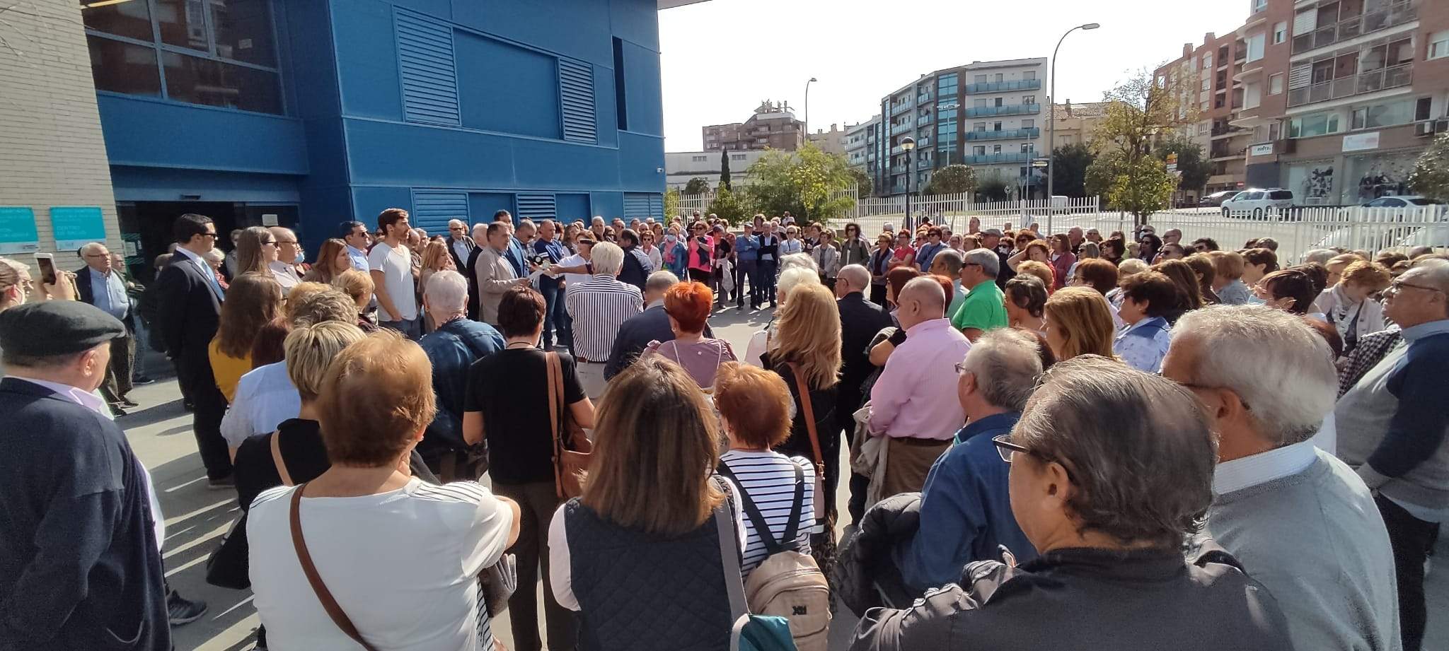 Concentración en Fraga en apoyo al sector sanitario 