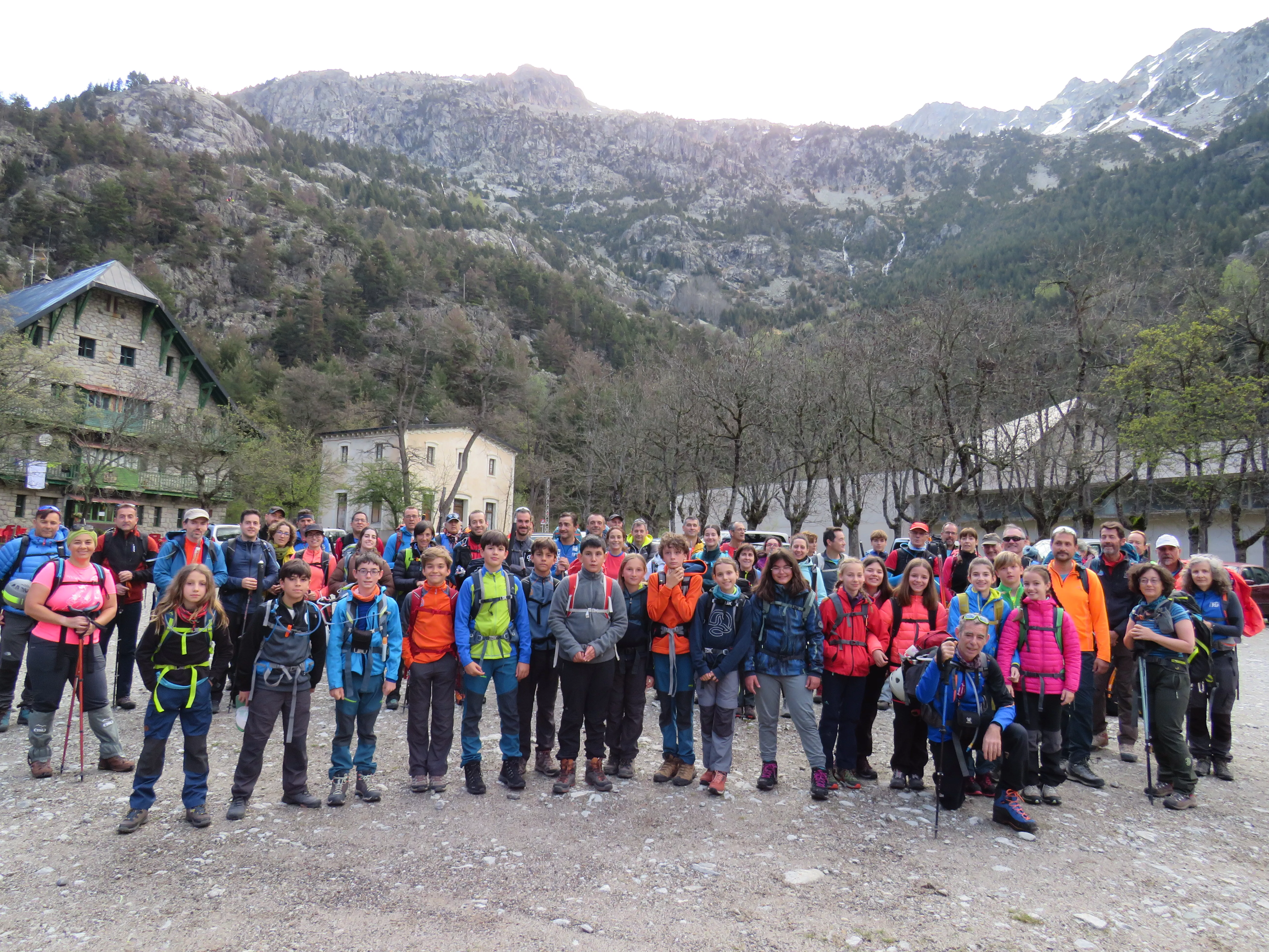 Cursillistas antes de partir