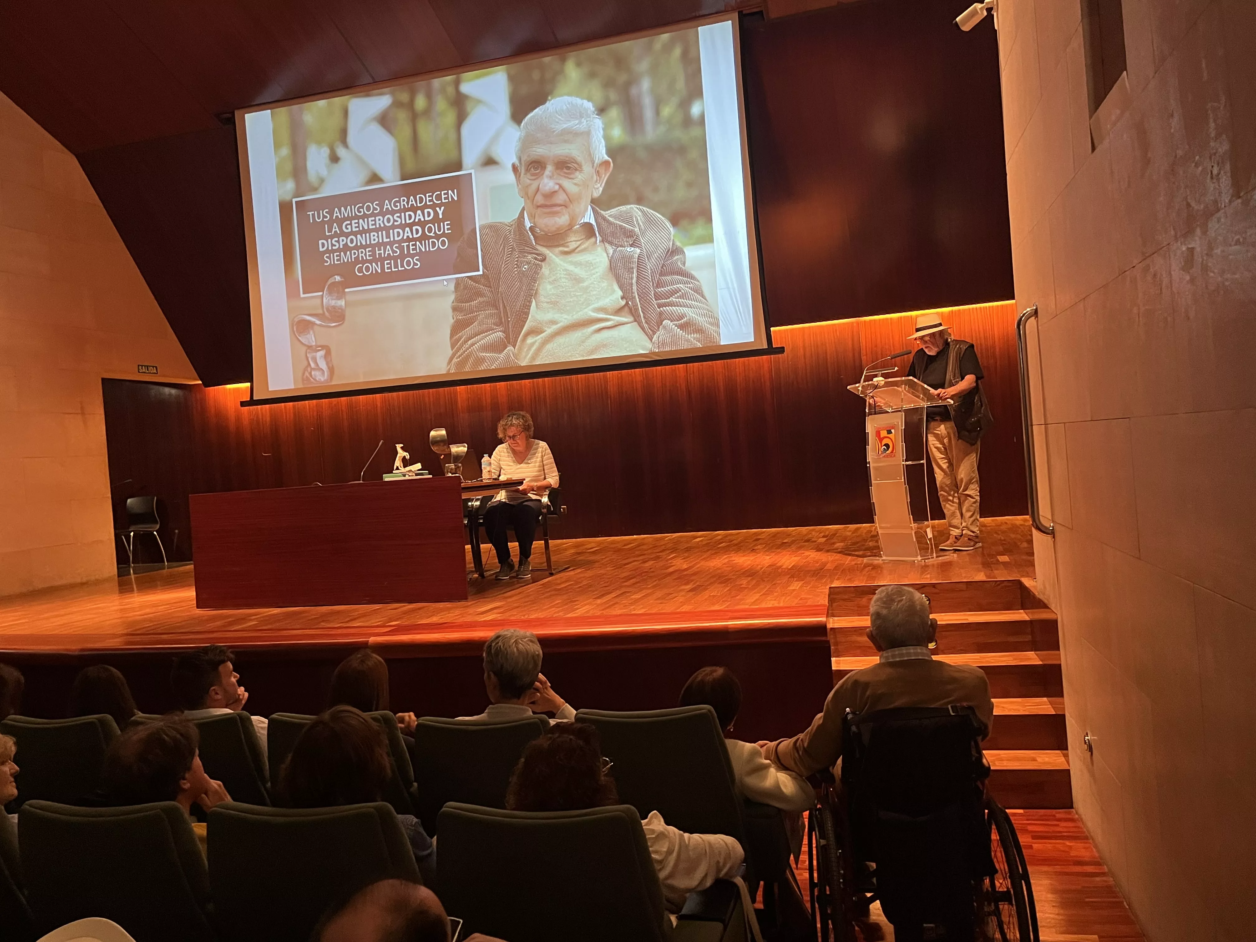 Homenaje a Ángel Gari con motivo de su 80 cumpleaños. Foto Mercedes Manterola