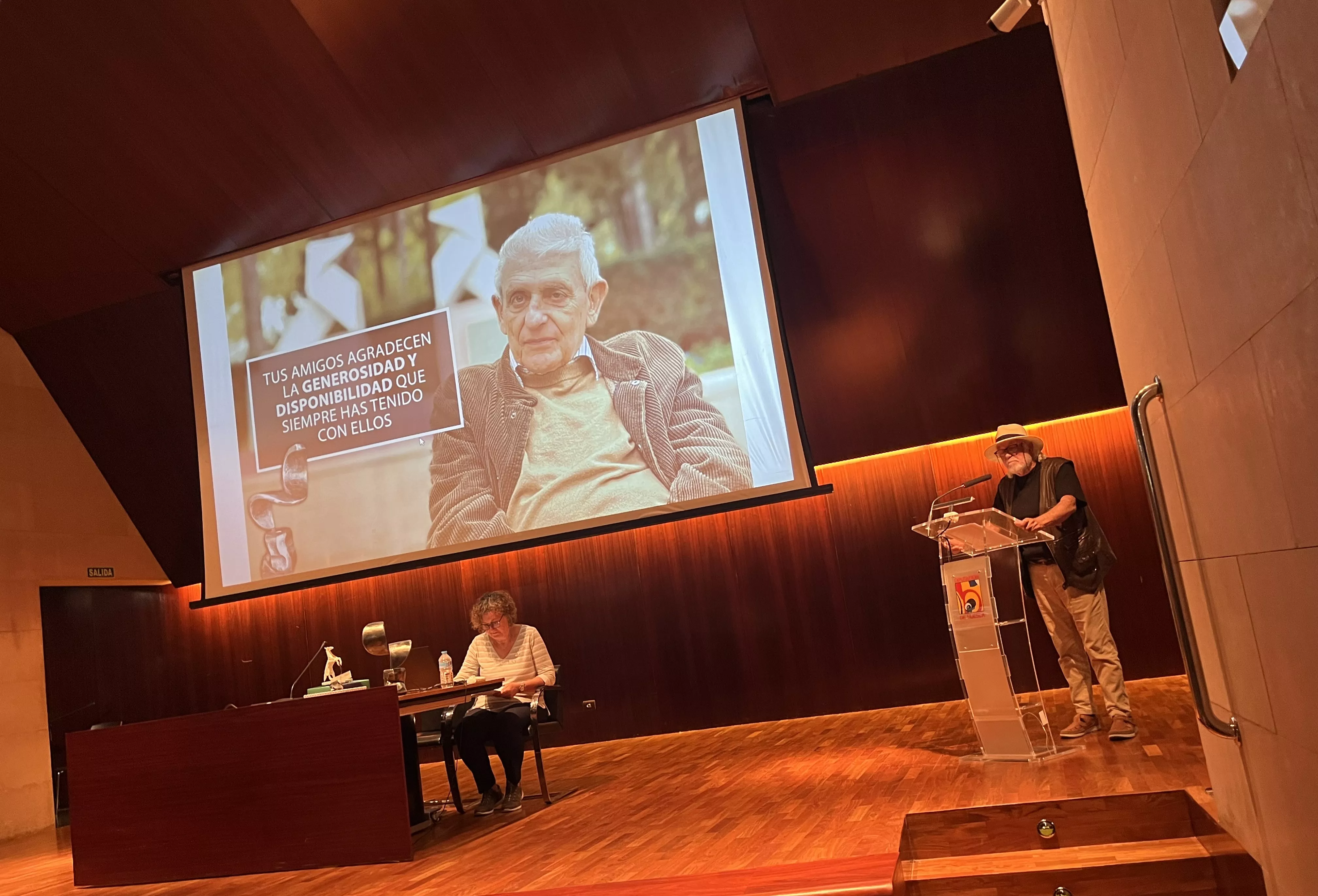 Homenaje a Ángel Gari con motivo de su 80 cumpleaños. Foto Mercedes Manterola