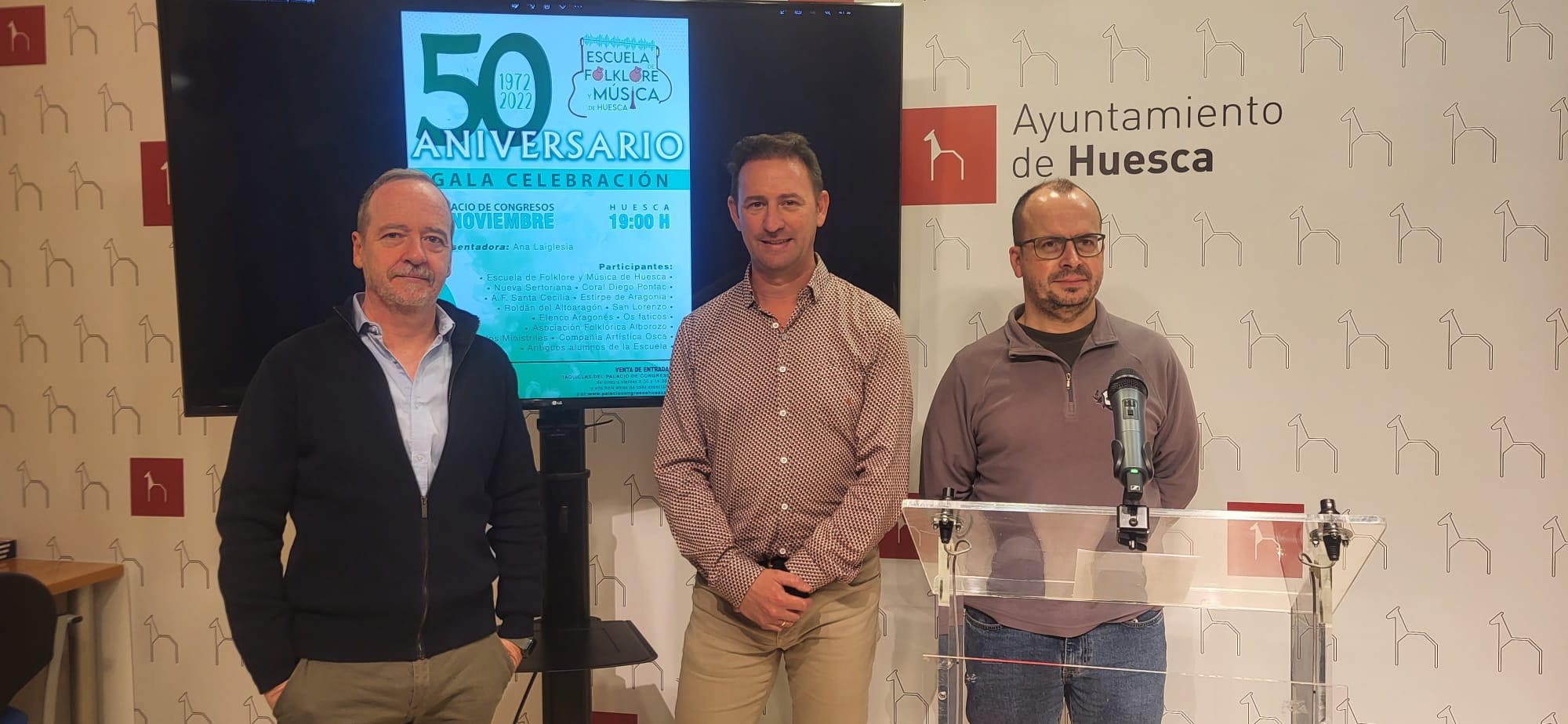 Ramón Lasaosa, Roberto Ciria y Guillermo Plana
