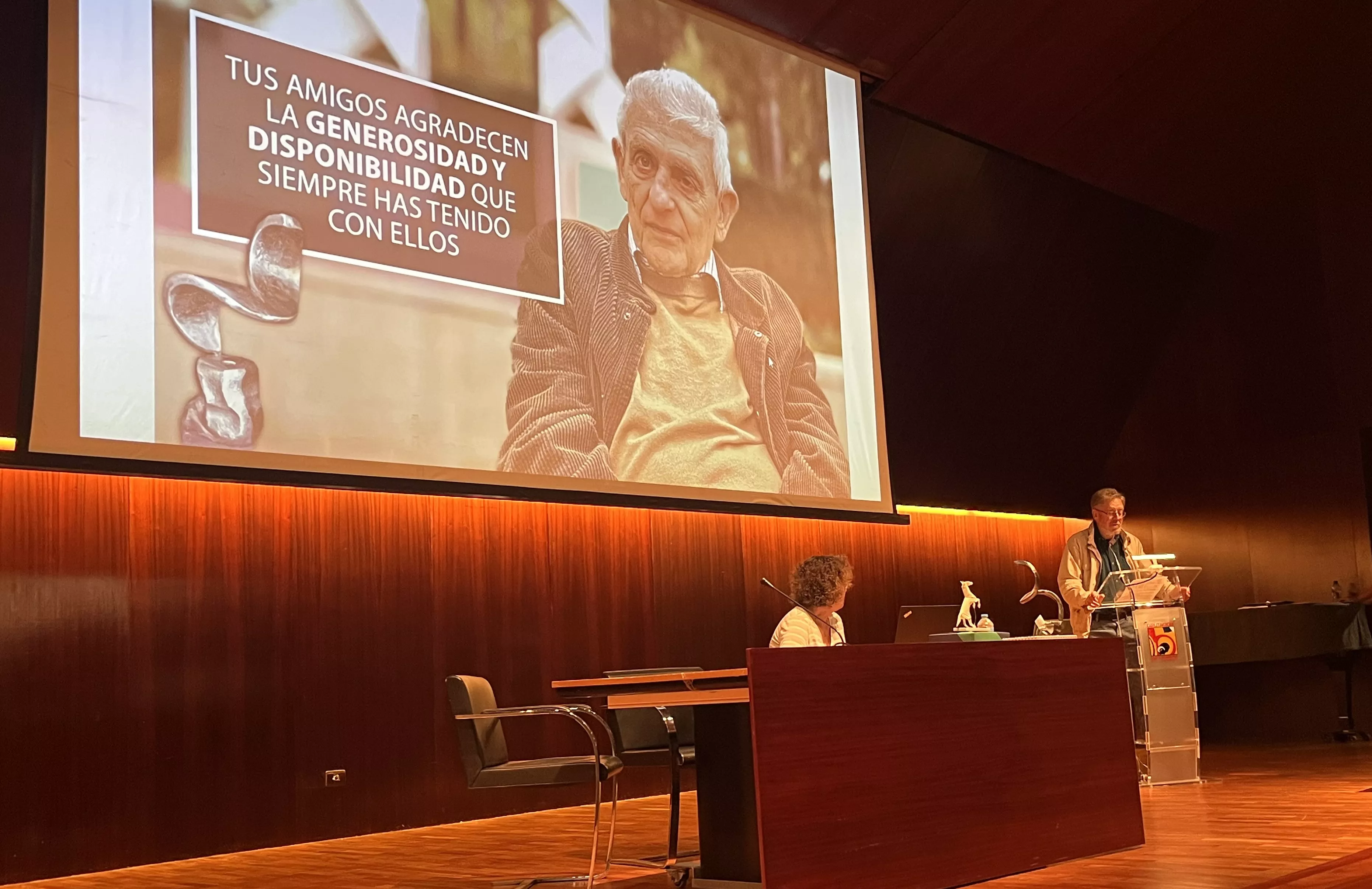 Homenaje a Ángel Gari con motivo de su 80 cumpleaños. Foto Mercedes Manterola