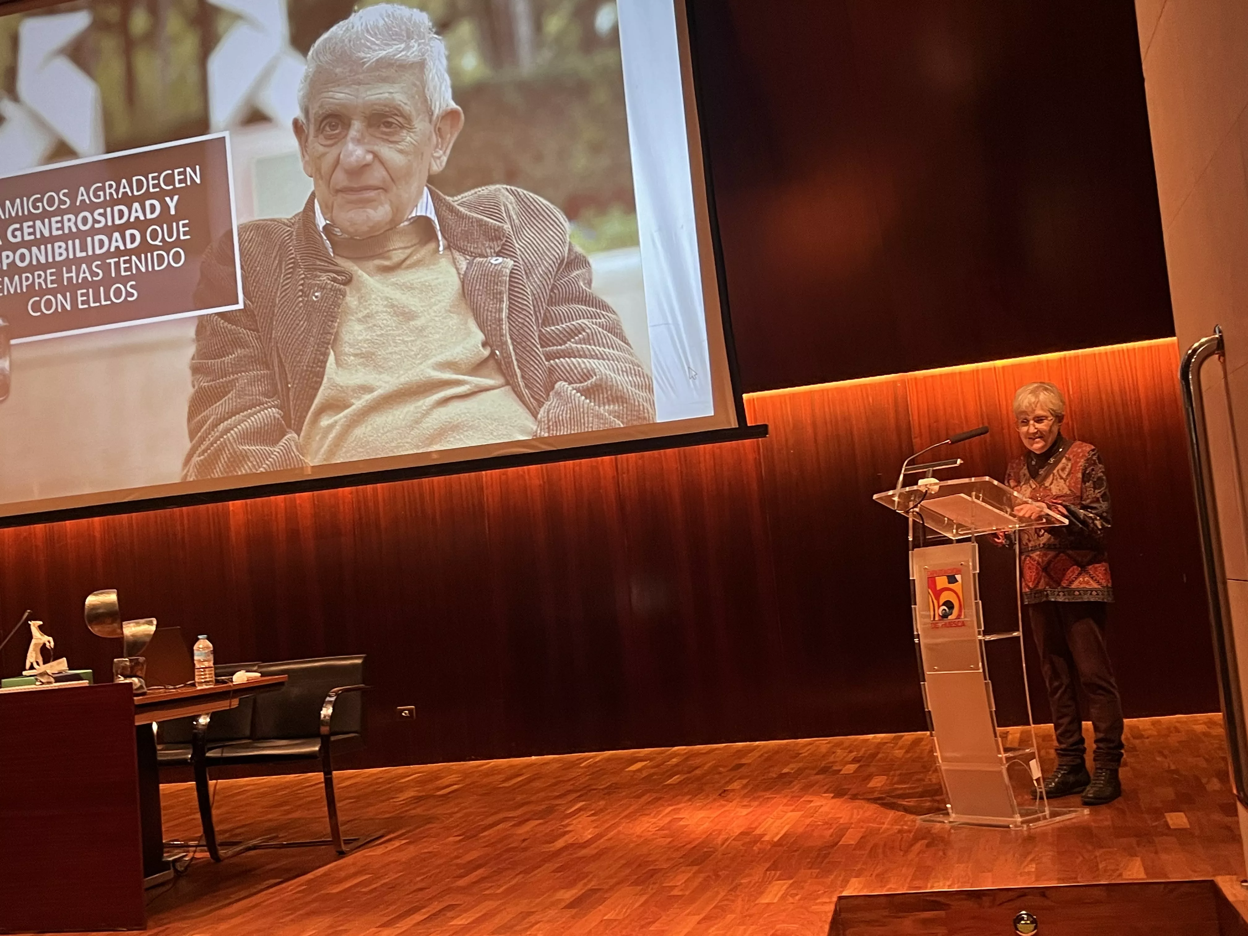 Homenaje a Ángel Gari con motivo de su 80 cumpleaños. Foto Mercedes Manterola